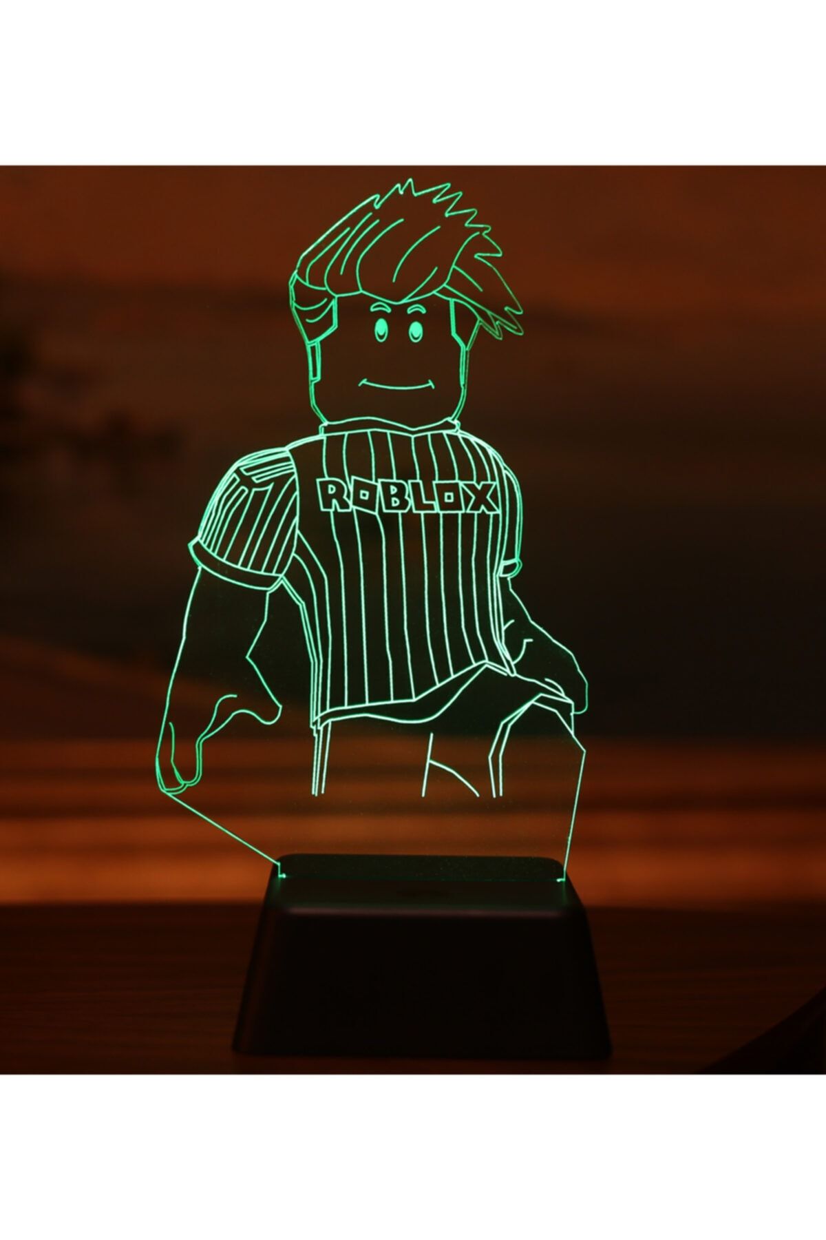 3D Light Roblox Figürlü Doğum Günü Hediyesi 3 Boyutlu Gece Lambası