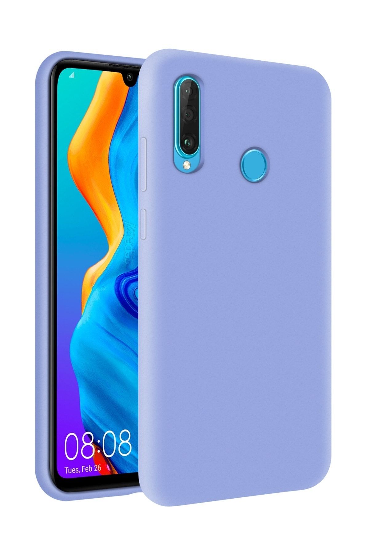 sepetzy huawei p30 lite kilif pastel ici kadife liquid candy flat kapak acik mavi fiyati yorumlari trendyol