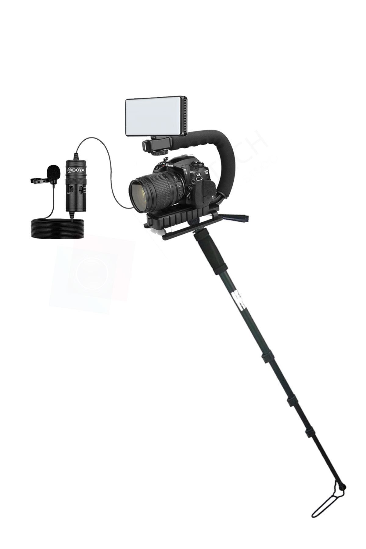 Deyatech Hareketli Video Çekim Ekipmanı Youtube Ve Vlog Çekim + Vct 1500 Monopod Yp