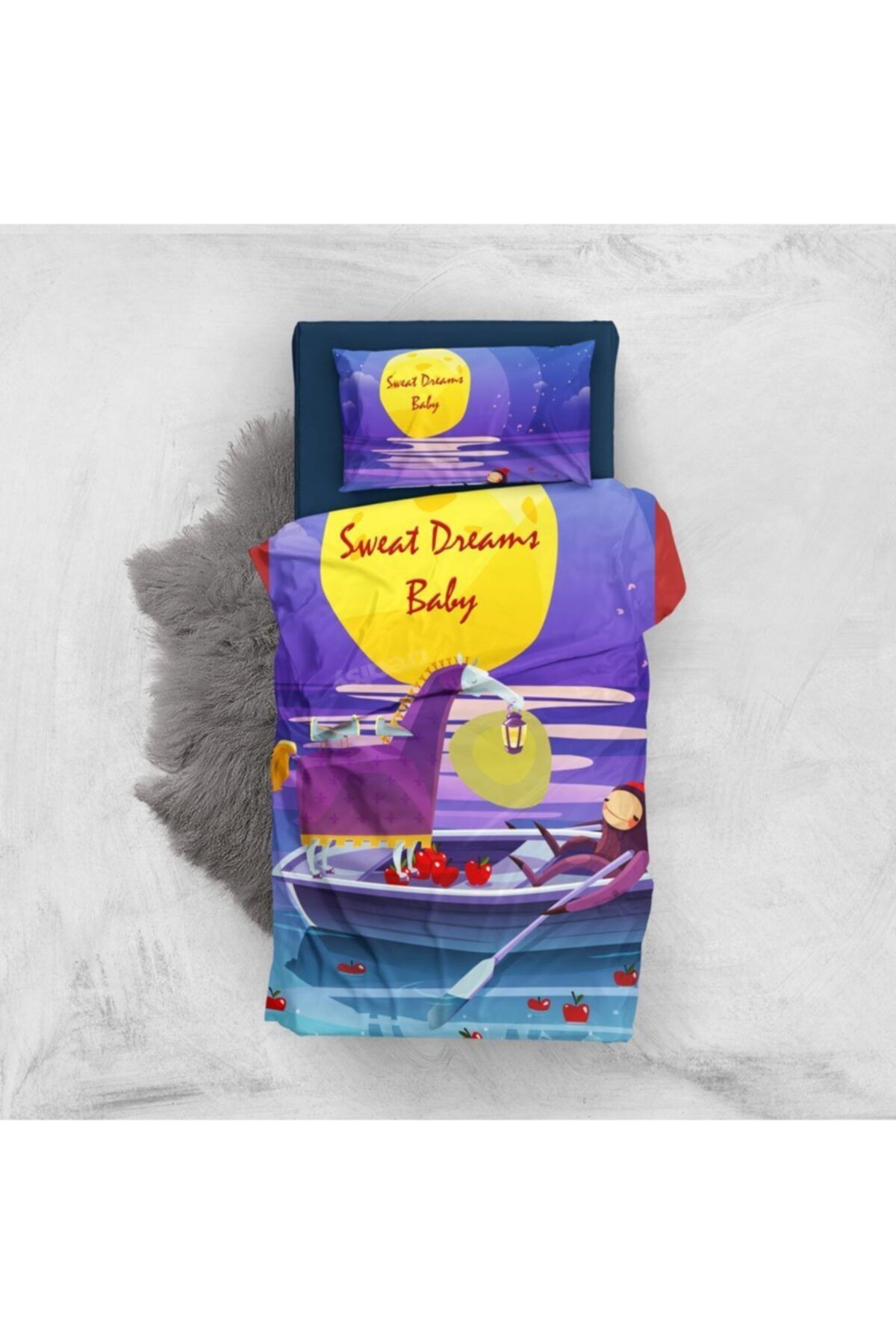 MonoHome Sweet Dreams 3D Pamuk Saten Bebek Nevresim Takımı