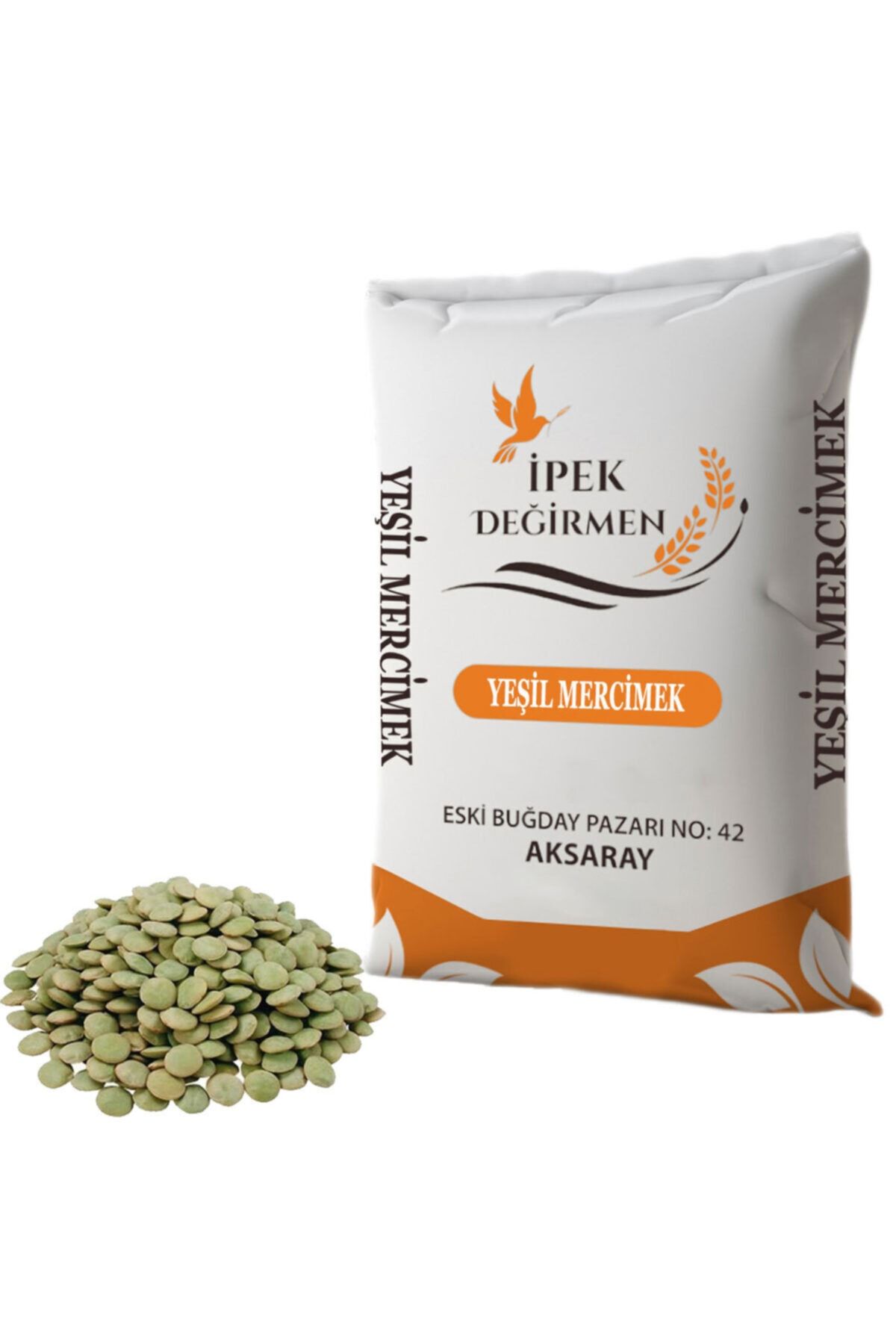 İpek Değirmen 3 Kg Yerli Yeşil Mercimek Yüksek Proteinli Köy Mercimeği