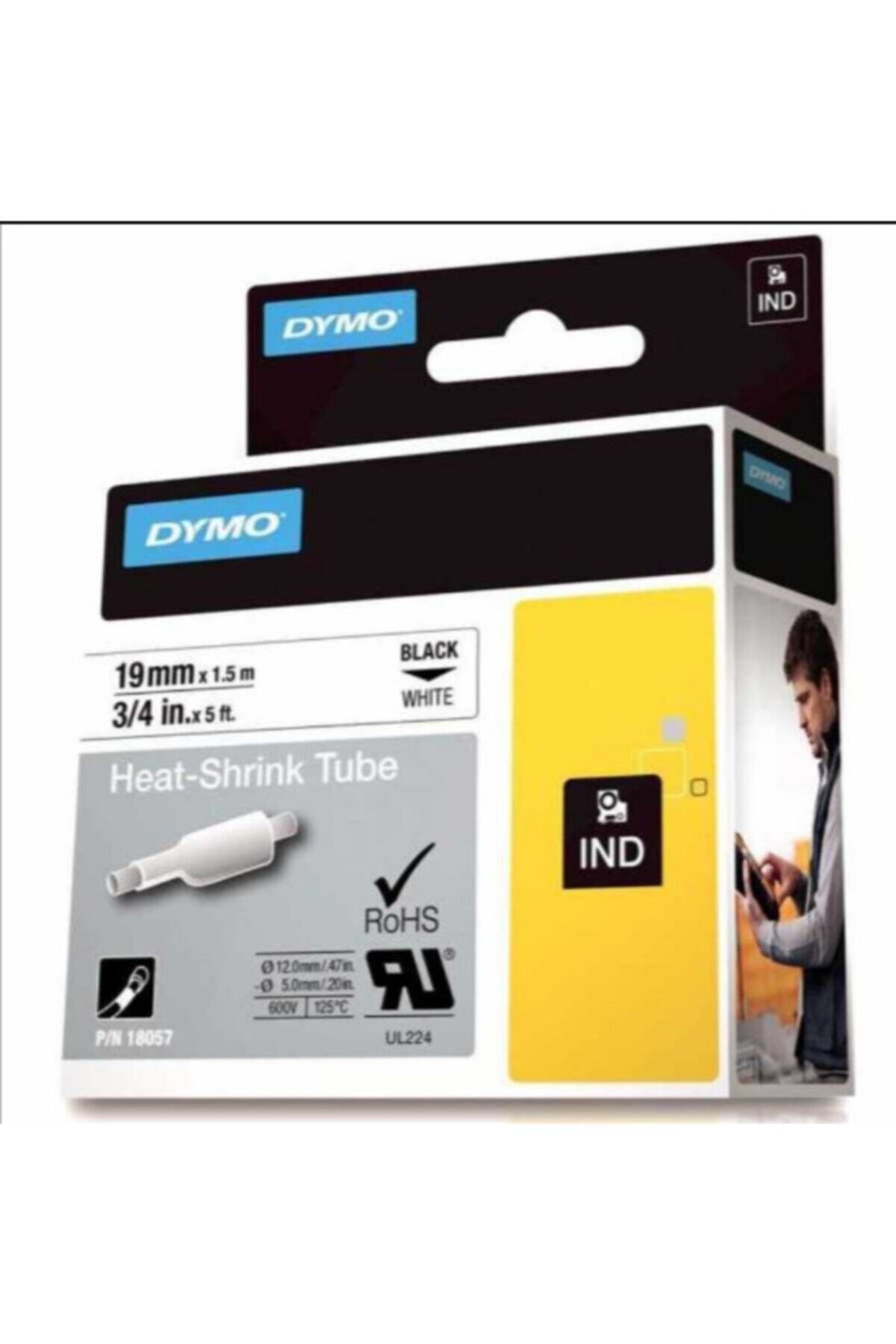 Dymo Rhinopro Isıyla Küçülen Şerit 19mm X 1,5mt Beyaz