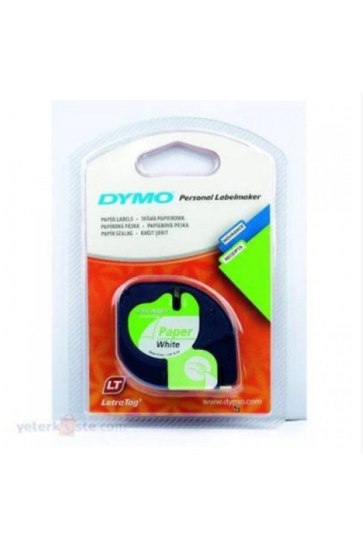 Dymo Letratag Kağıt Şerit 12mm X 4mt Beyaz
