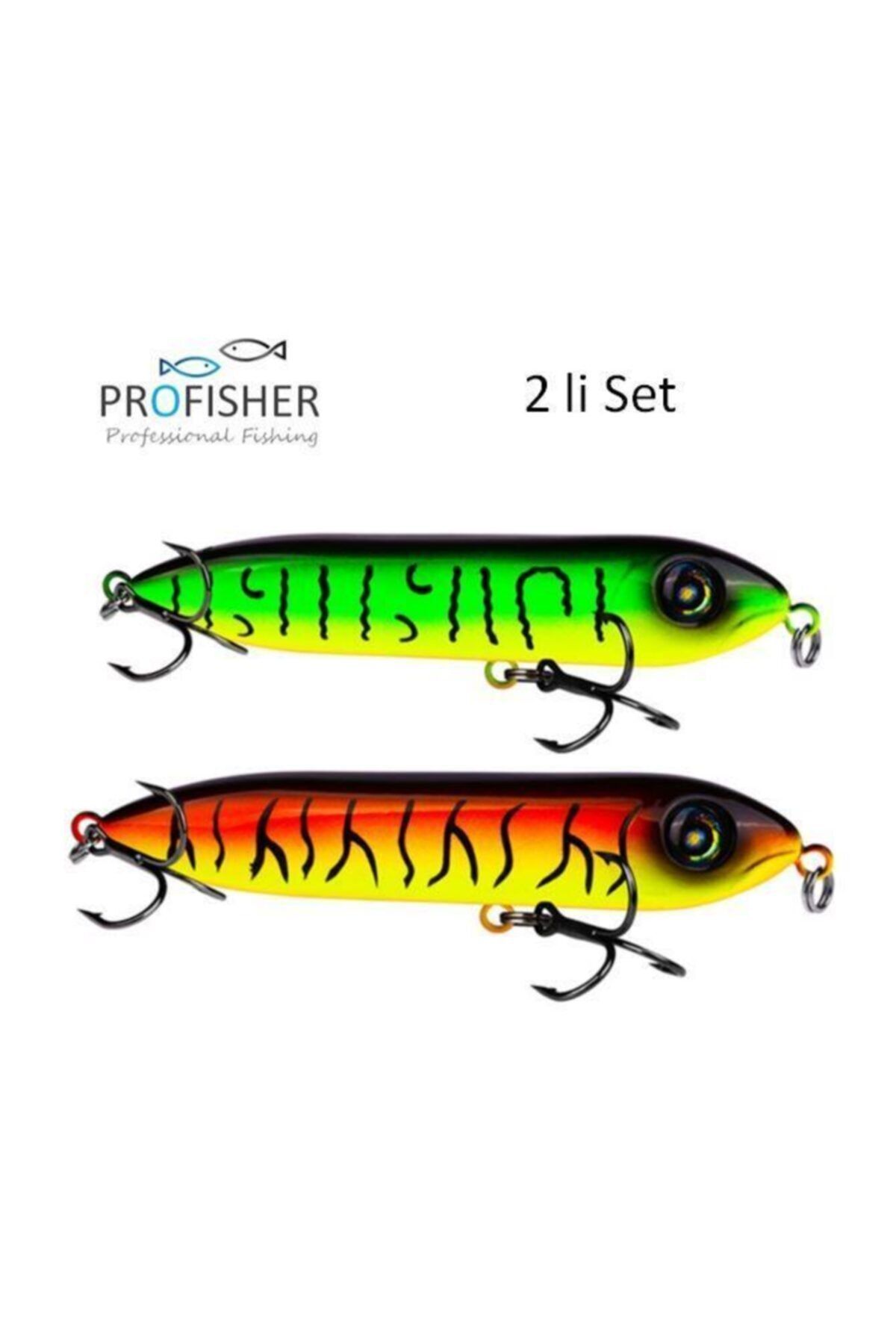 Profisher Profısher Yılan Kafa Sert Yapay Yem 16 Gr 1,05 Cm Florecent 2 Li Set