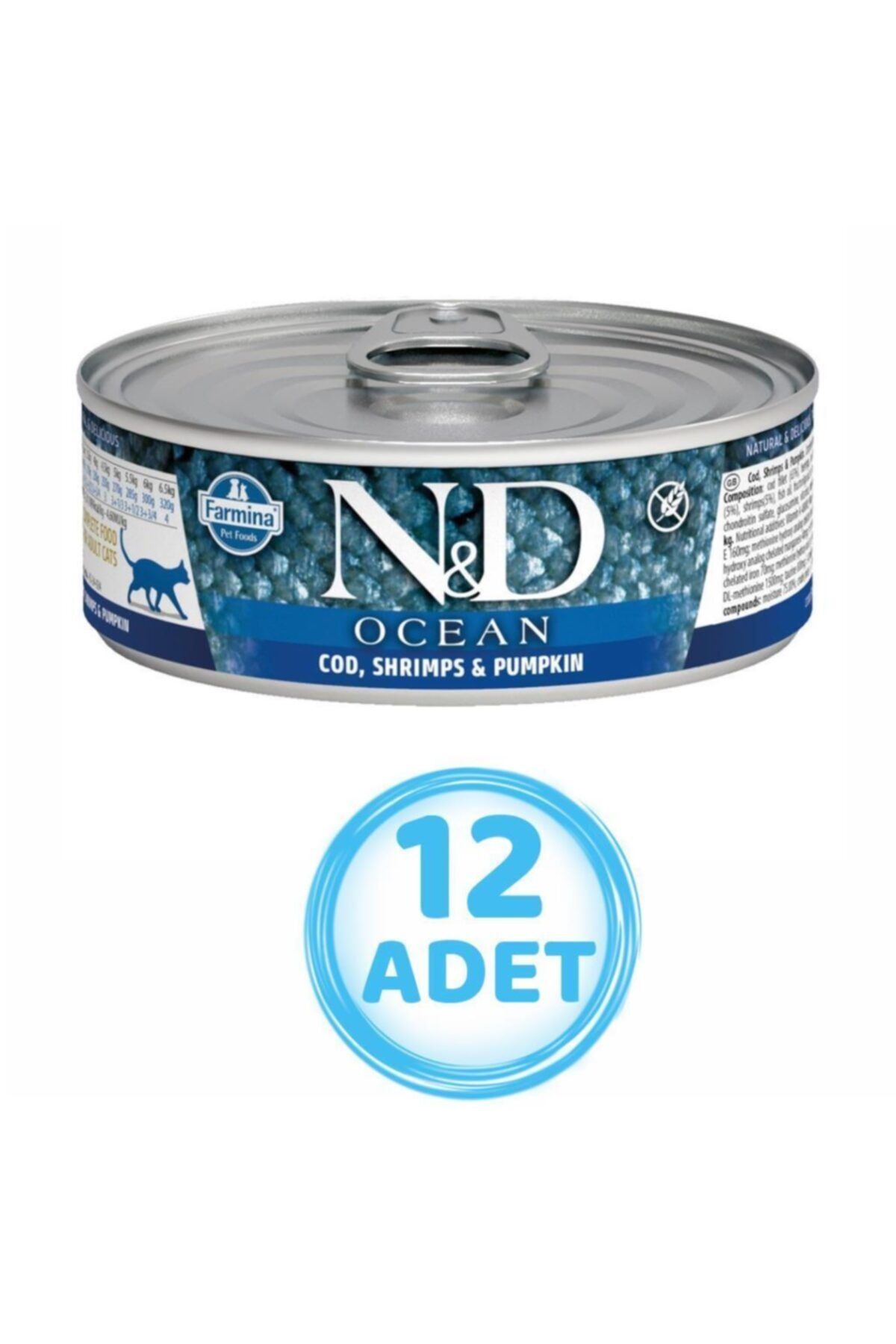 N&D Nd Morina Balıklı Karidesli Yavru Kedi Konservesi 80 gr ( 12 Adet )