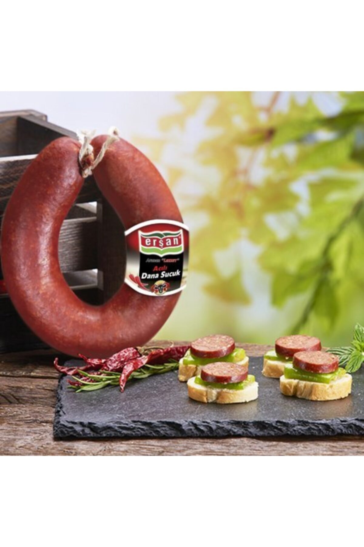 ERŞAN ET Dana Fermente Acılı Kangal Sucuk 300 Gr