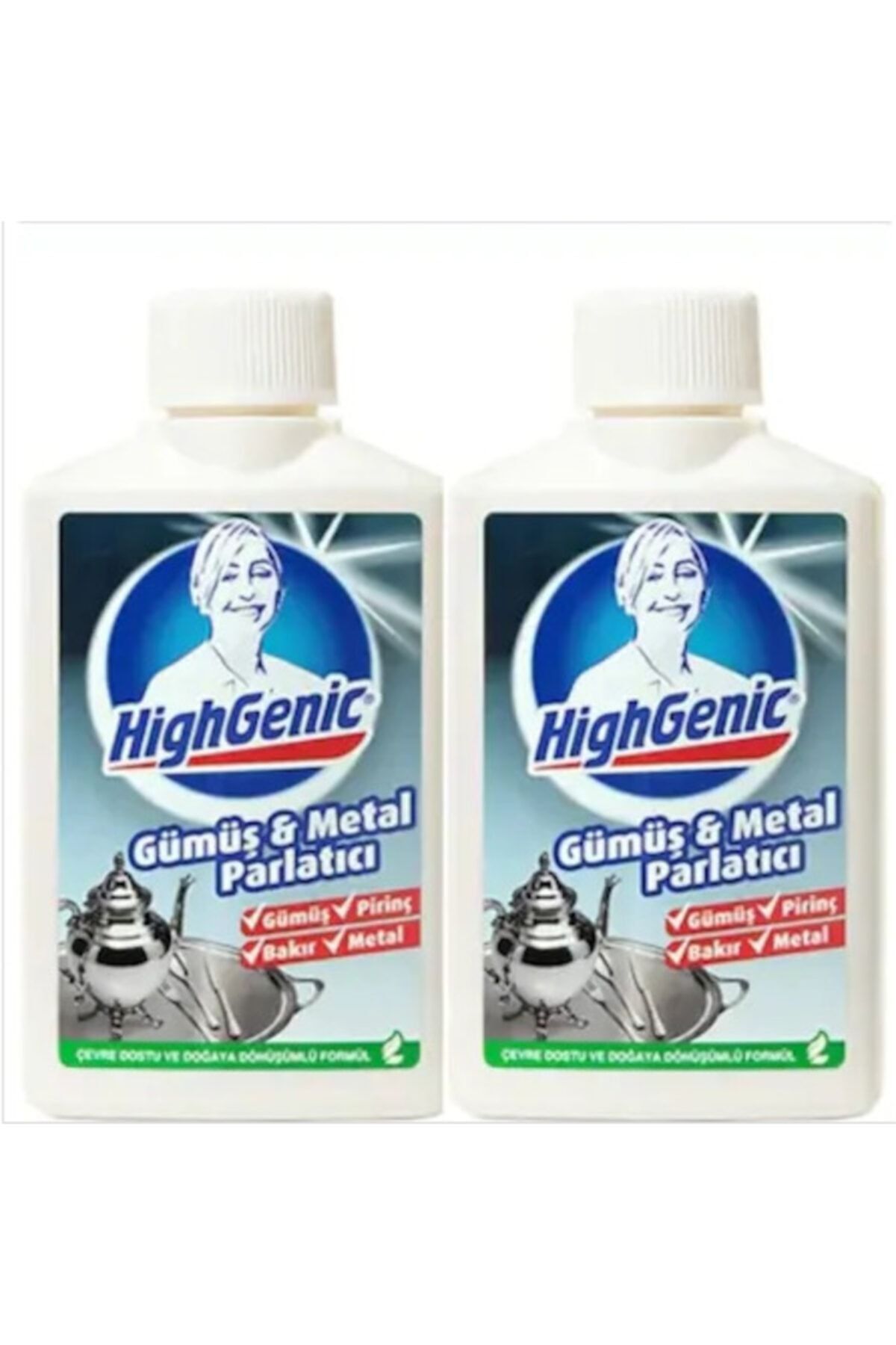 High Hıghgenıc Gümüş Metal Prinç Bakır Parlatıcı 200 ml 2 Adet