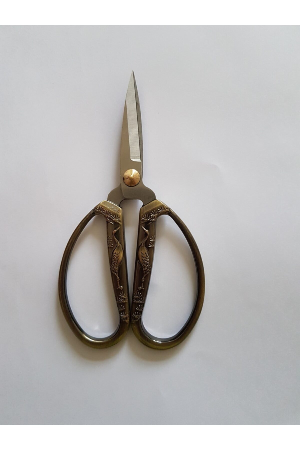 BALIM ÖRGÜ EVİ Balımm Örgü Evi 14mm Pelikan Desenli Vintage Nakış Makası