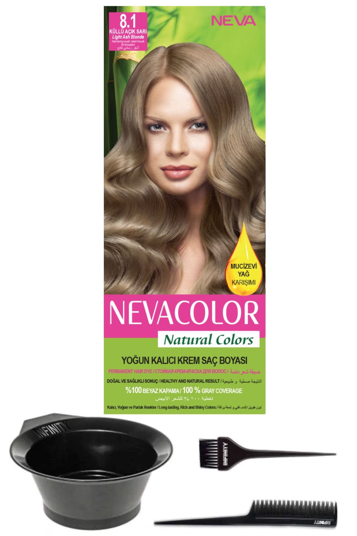 neva color kullu acik sari kalici krem sac boyasi ve sac boyama seti natural colors 8 1 fiyati yorumlari trendyol