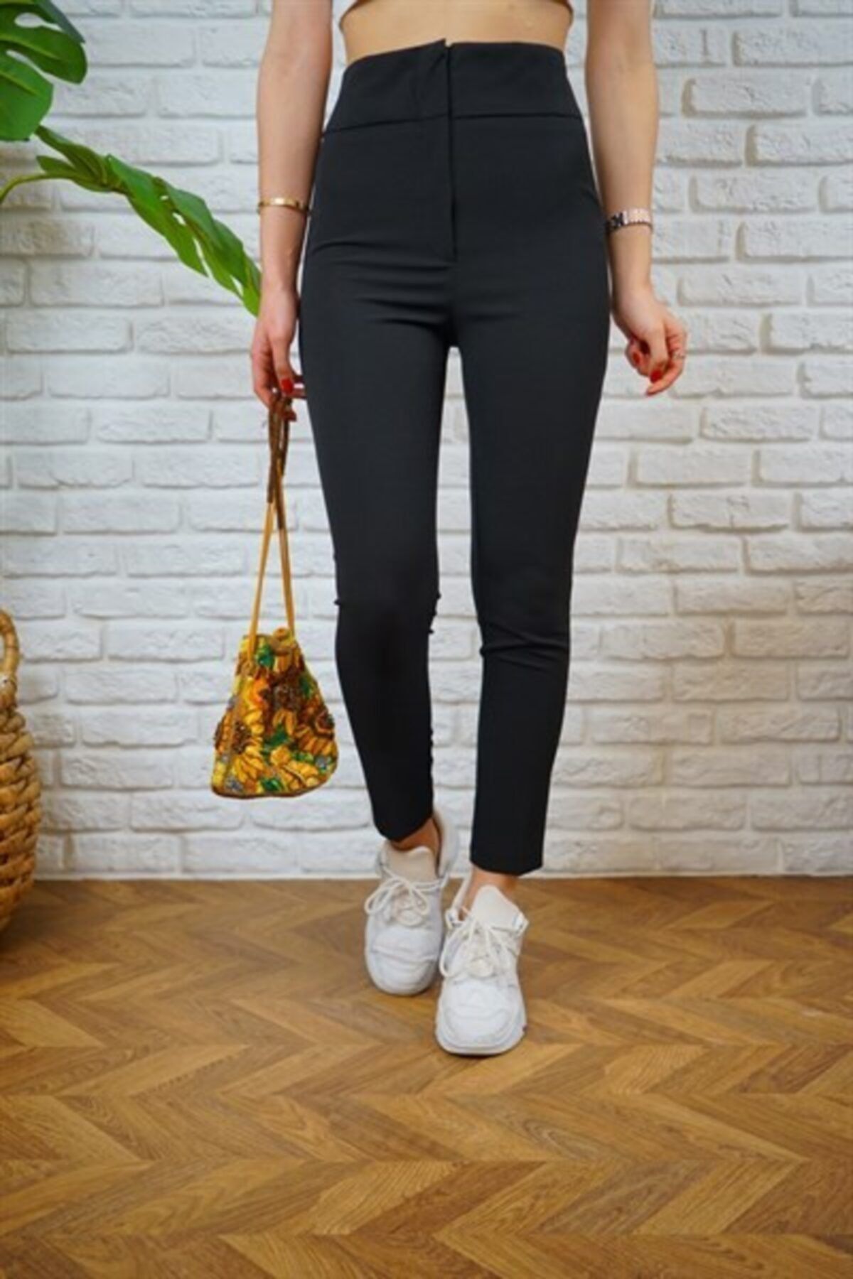 Moda Fima Ultra Yüksek Bel Kumaş Pantolon