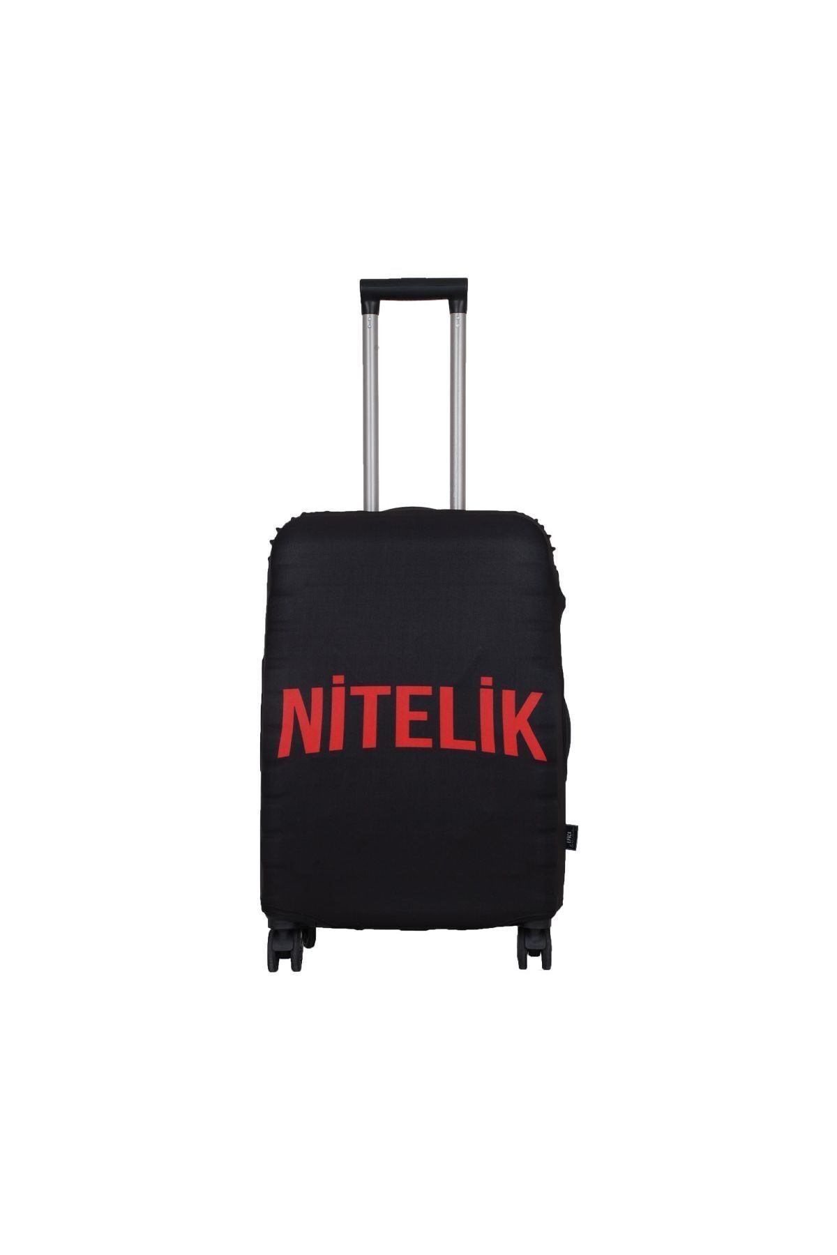 Epack Unisex Siyah Su İtici Orta Boy Valiz Koruyucu Kılıf Lc20m