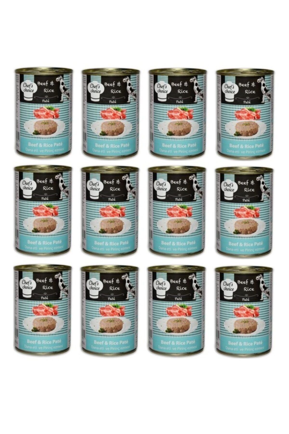 Chefs Choice Sığır Etli Tahılsız Köpek Konserve Ezme 400 gr x 12 Adet