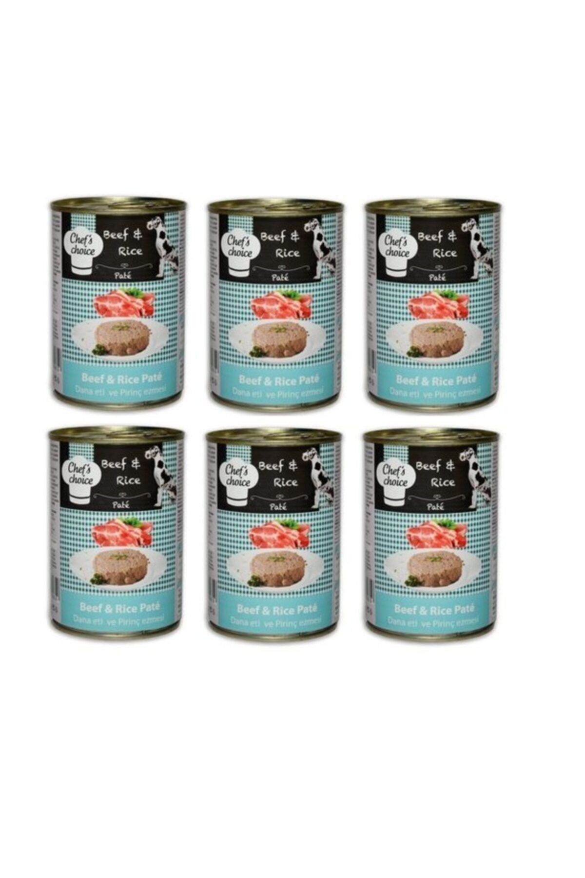 Chefs Choice Sığır Etli Tahılsız Köpek Konserve Ezme 400 gr x 6 Adet