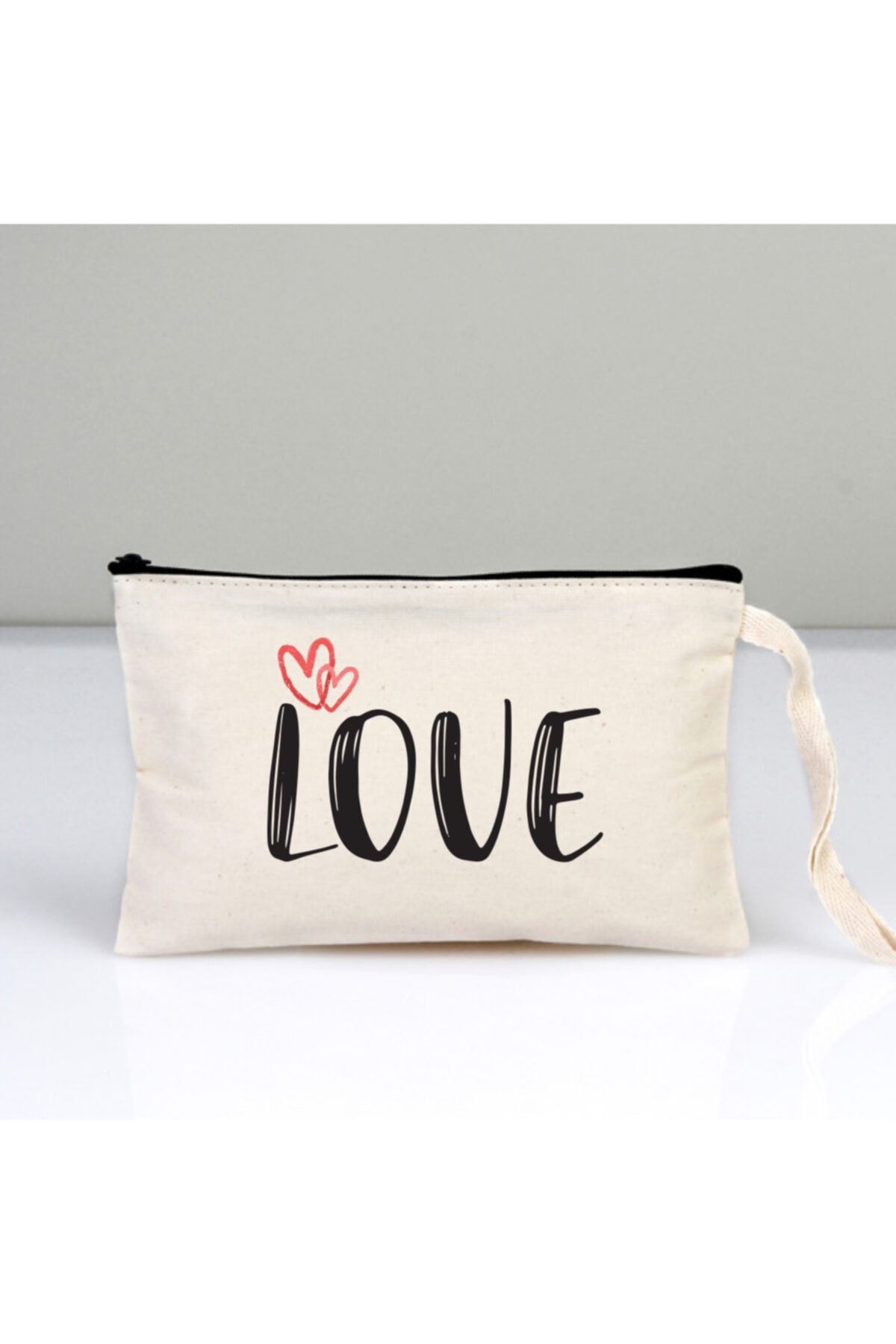 Düğün İşleri Love 10 Adet  21x15 cm Makyaj Çantası