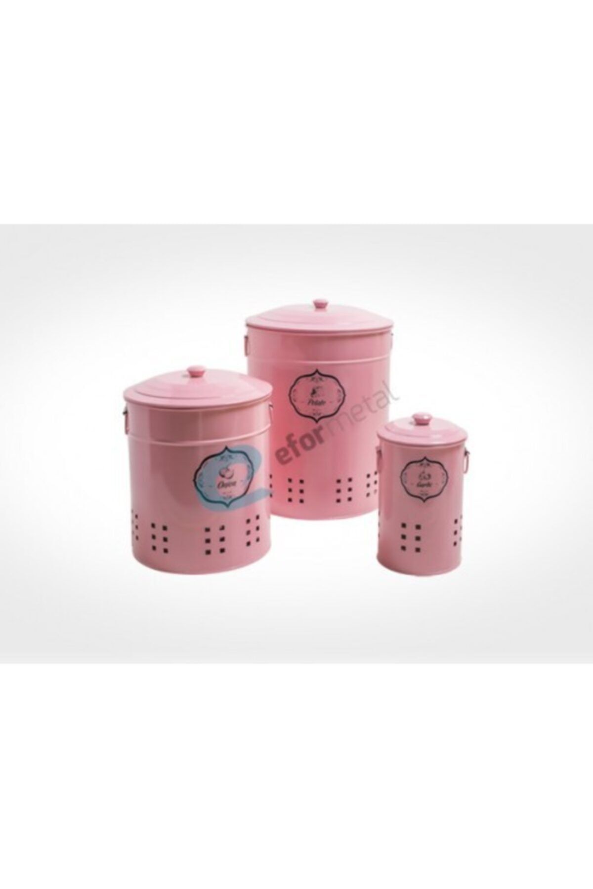 Universal Pembe Patates Soğan Sarimsak Sepeti 3 Lu Set