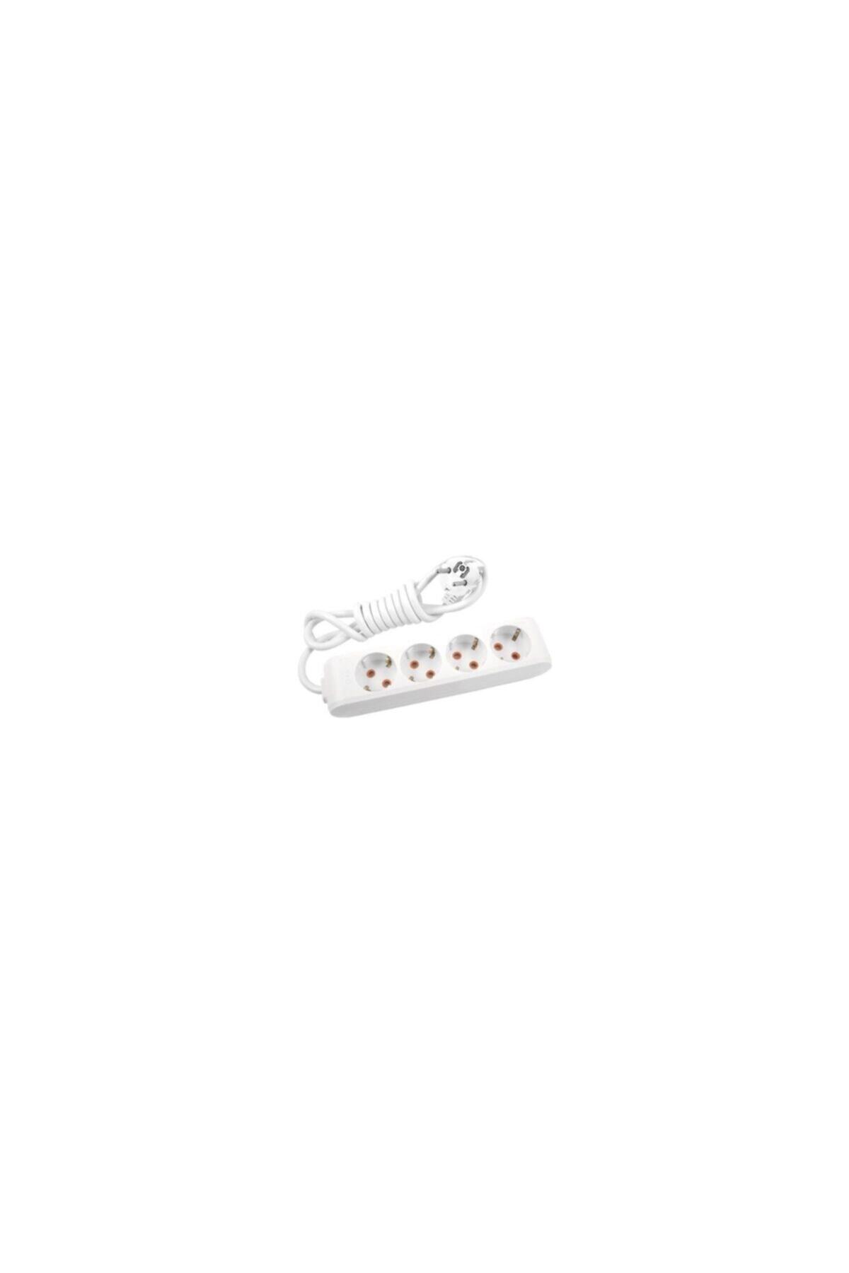 ÖZNUR 3x1,5 Mm² Ttr Kablo Ile Dörtlü Çocuk Korumalı Grup Seyyar Kablo 5 Metre