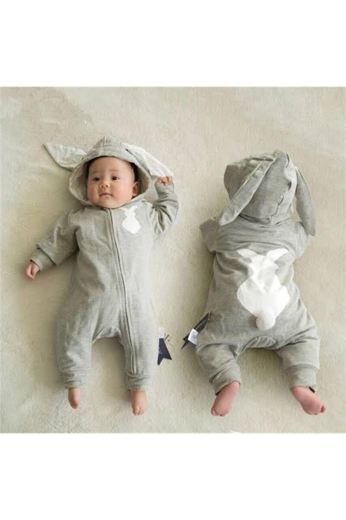 Bebe Tavşanlı K Tulum Gri