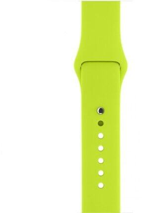 Apple Watch 42-44mm Spor Silikon Apple Watch Kordon Fistik Yesili Image 0