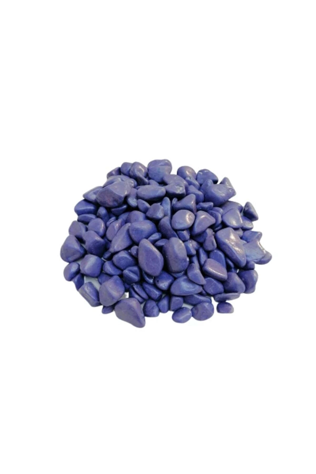 ZUBİZUBİ Akvaryum Için Renkli Dekoratif Çakıl Taşı 1 Kg (mor)