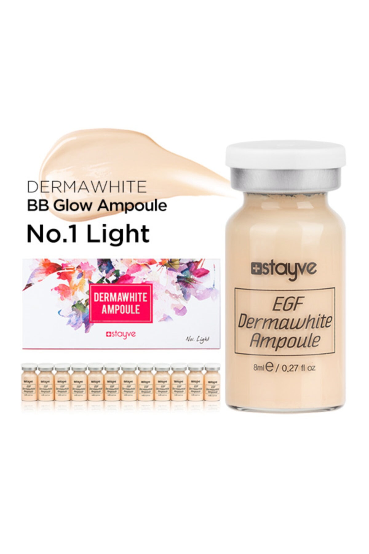 ALYA SİMİN Stayve Bb No.1 Light Glow Meso Kalıcı Fondöten Tekli Flakon 8ml