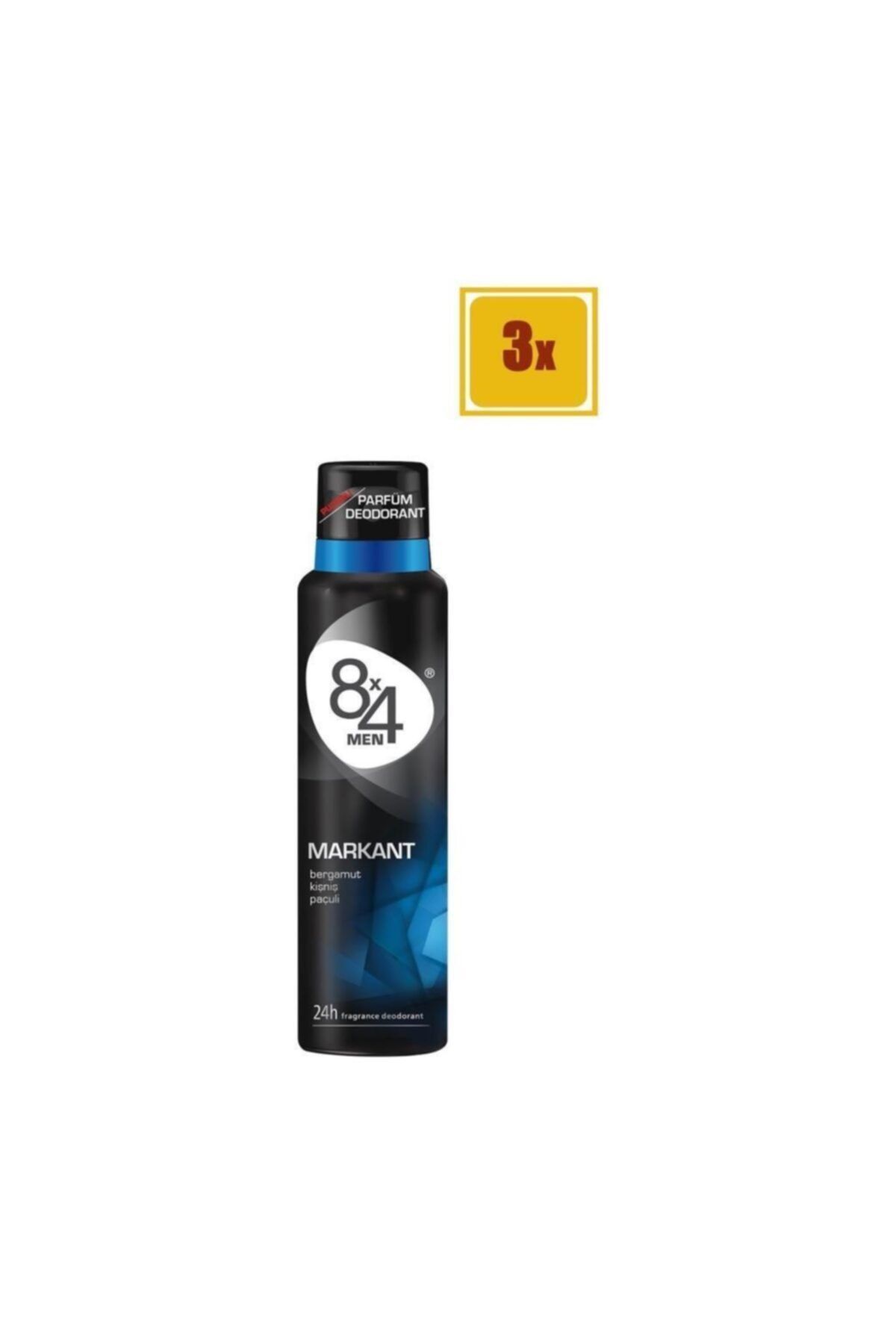 8x4 Men Markant Sprey Deodorant 150 Ml X 3 Adet