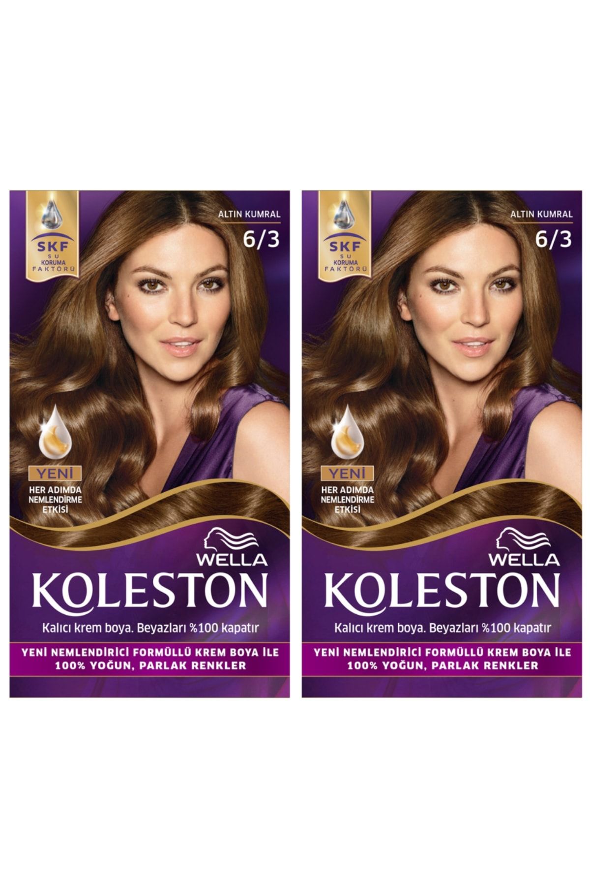 wella koleston 6 3 kit altin kumral sac boyasi 2 li fiyati yorumlari trendyol