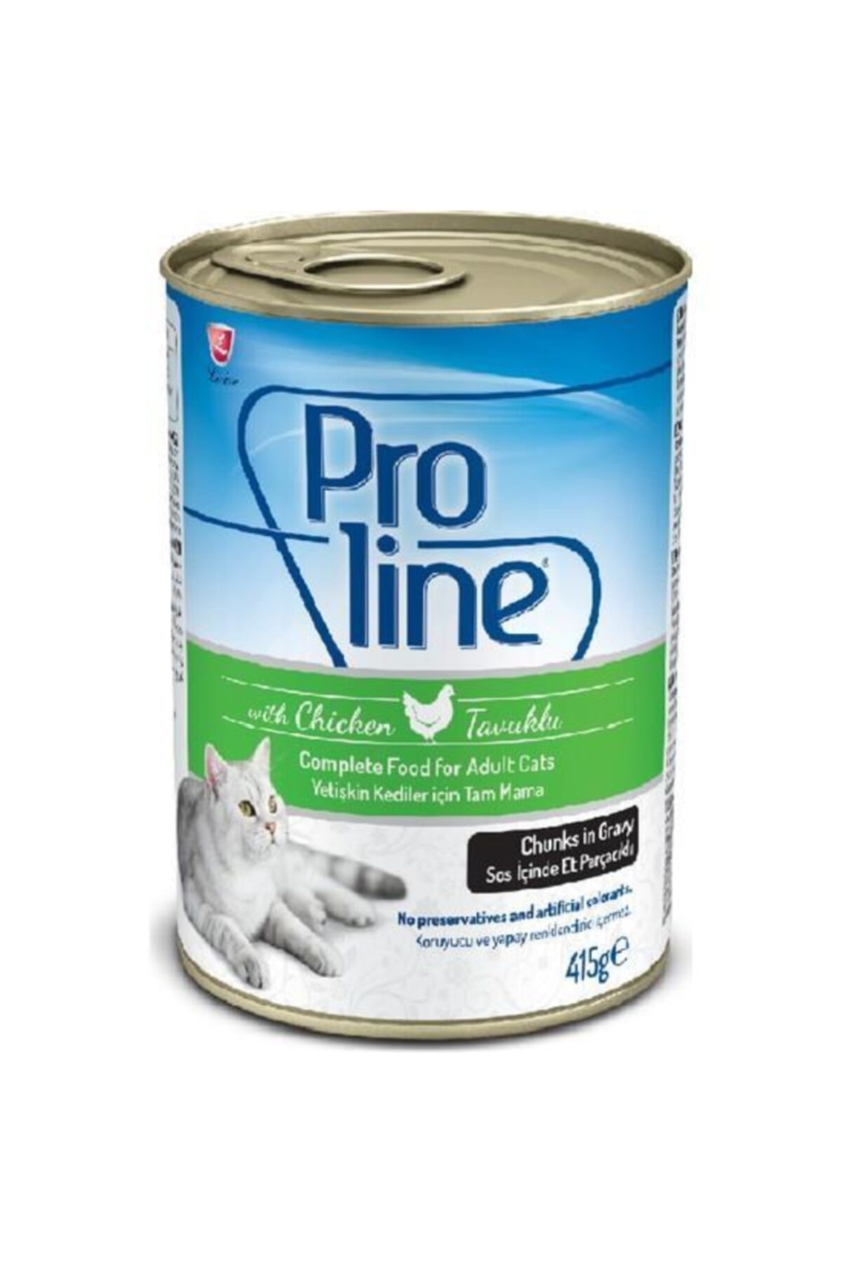 Pro Line Tavuklu Et Parçacıklı Kedi Konservesi 415 Gr x 20 Adet
