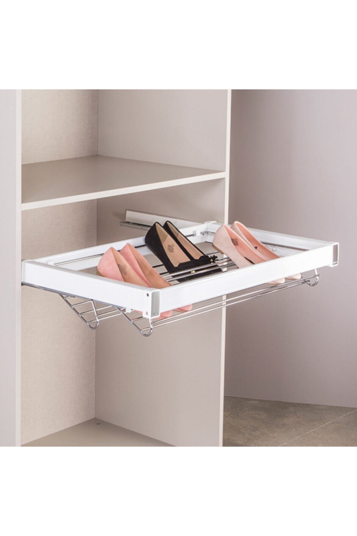 Hafele Select Ayakkabılık Raylı Beyaz 90cm