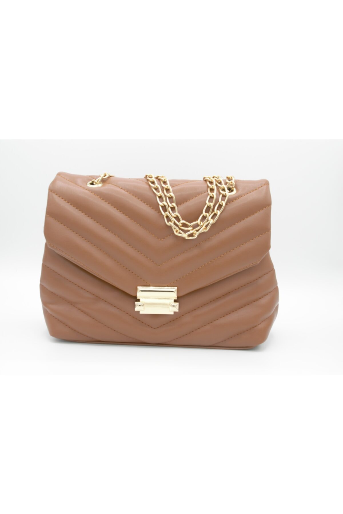 denizmoda kadin kahverengi kapitoneli zincirli kol cantasi fiyati yorumlari trendyol