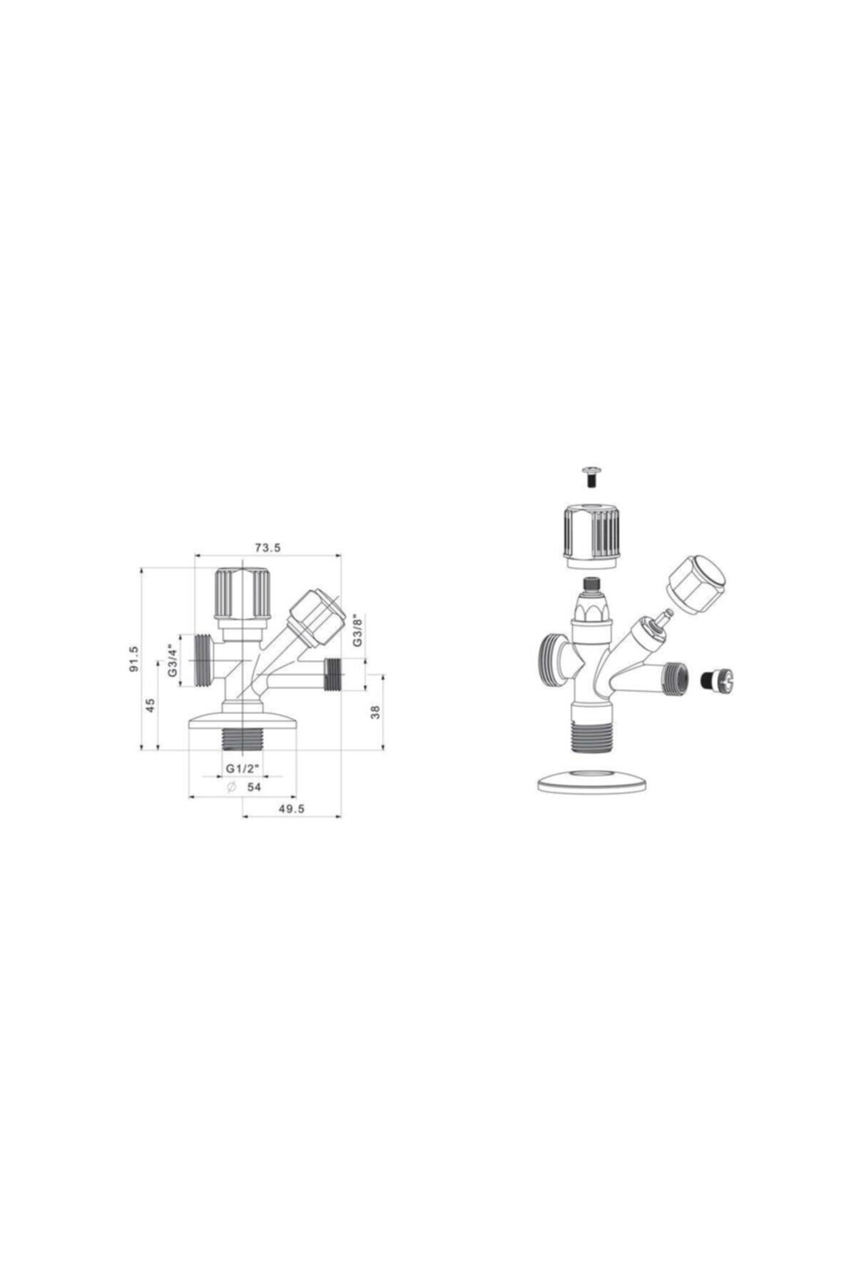 Tema Dual Cift Catalli Ara Camasir Makinesi Musluk 69110 4lu Paket Trendyol