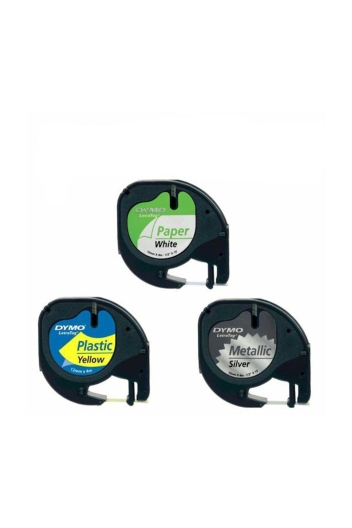 HP Dymo Letratag Etiket 10 Adet 59421 12M X 4Mm Mavi Plastik Etiket