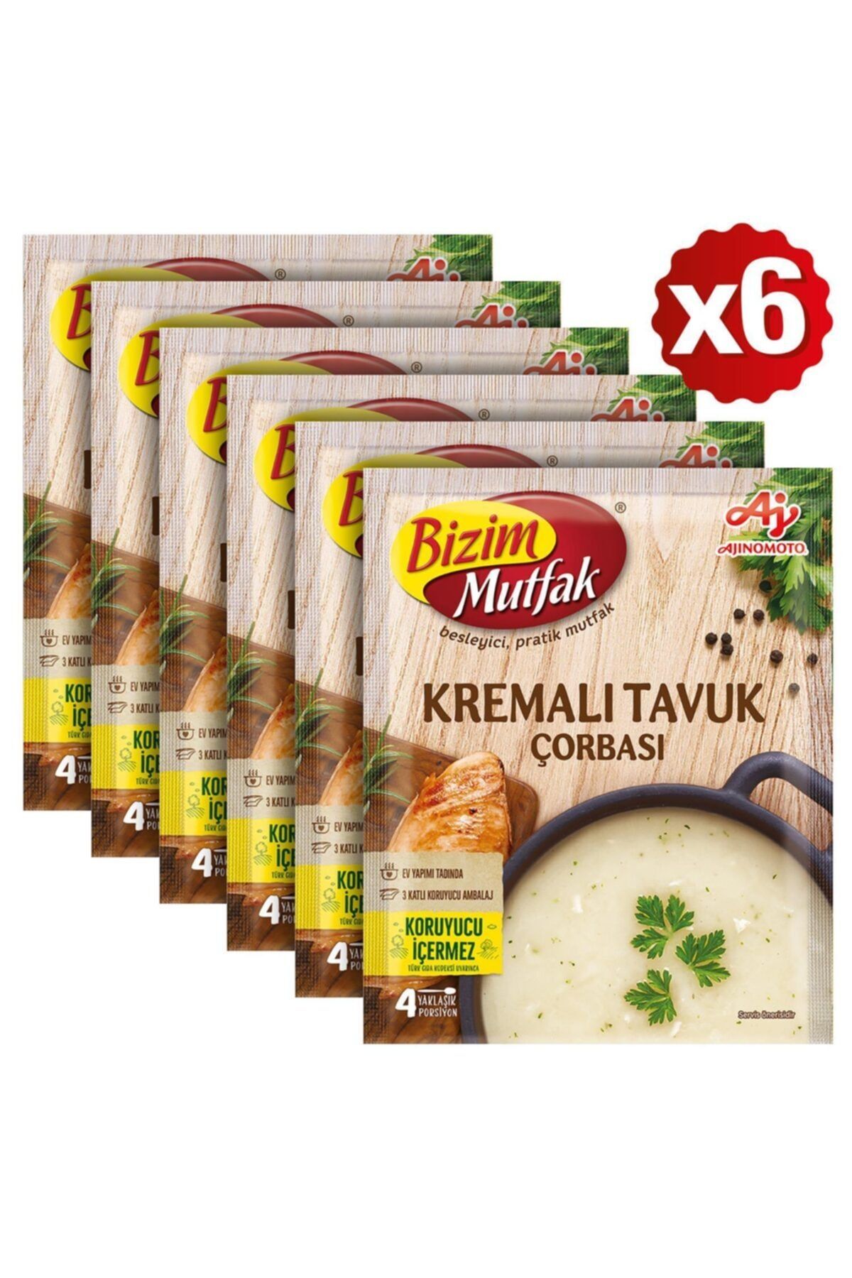 Bizim Mutfak Kremalı Tavuk Çorbası 62 Gr 6'Lı Paket