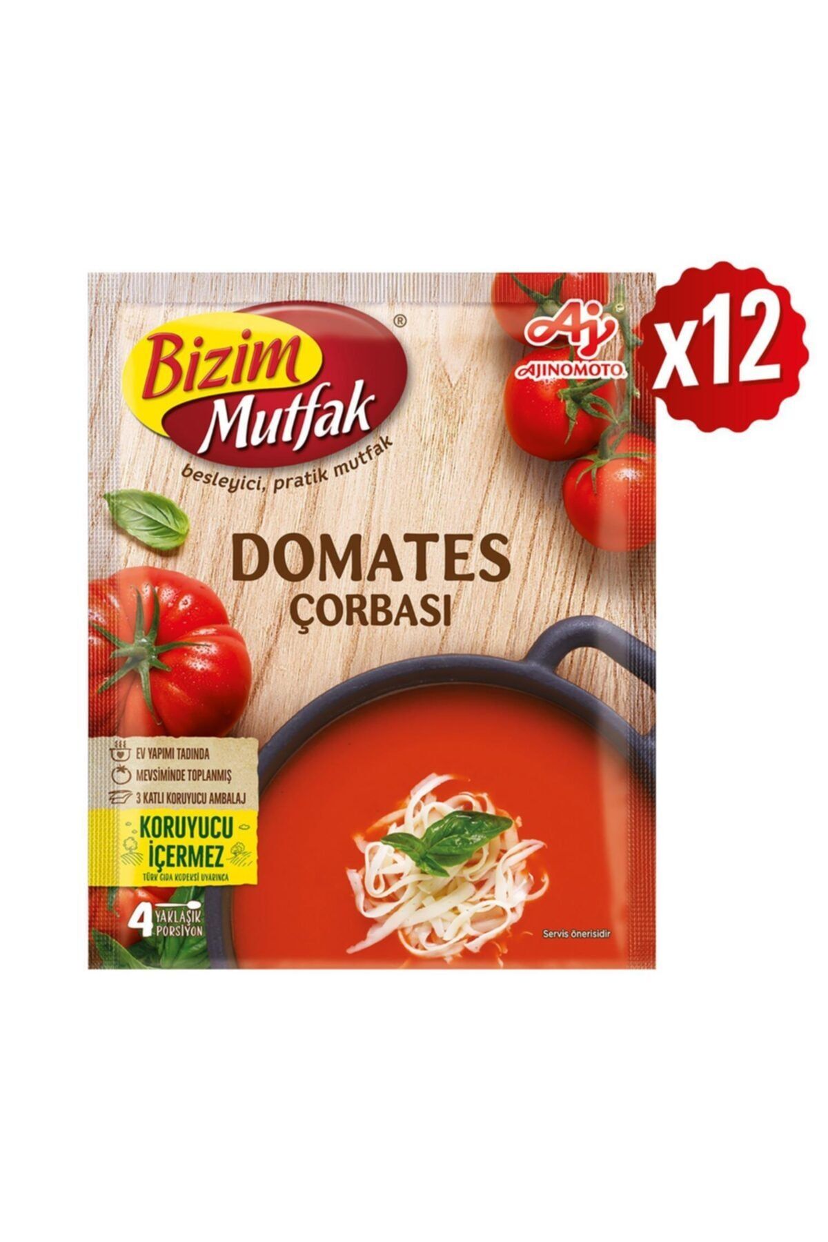 Bizim Mutfak Domates Çorbası 65 Gr 12'Li Paket