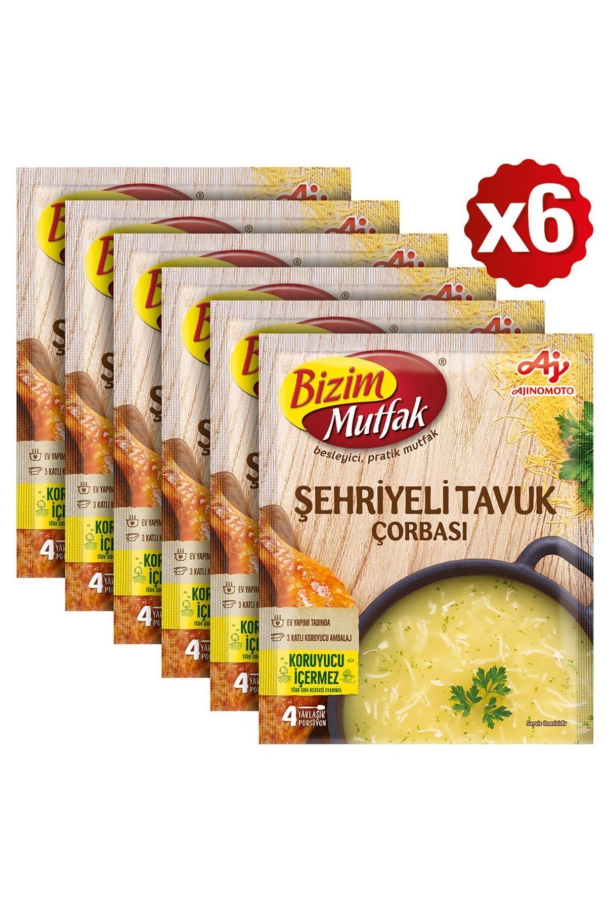 Bizim Mutfak Şehriyeli Tavuk Çorbası 51 Gr 6'Lı Paket