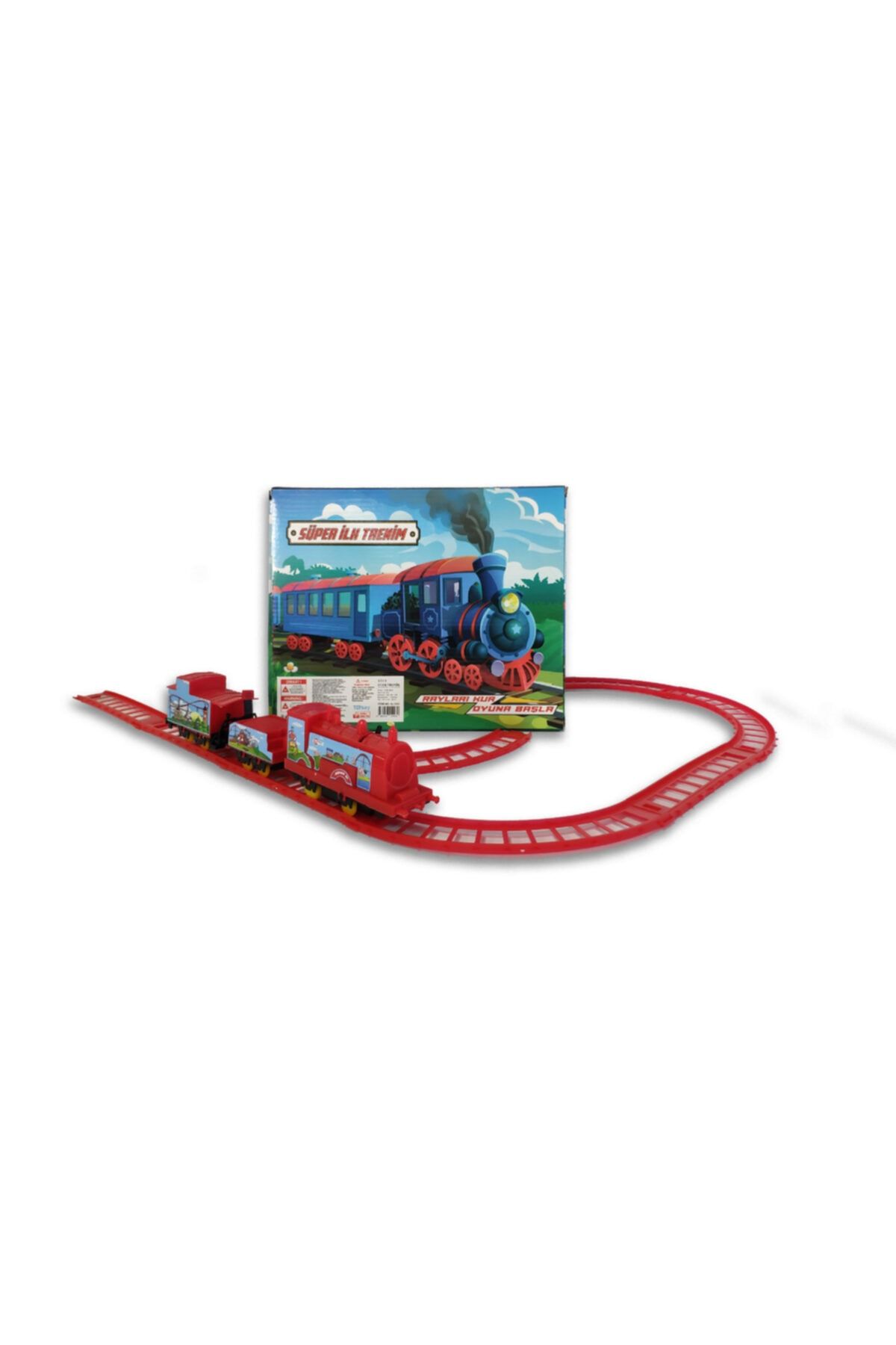 UJ Toys Pilli Raylı Vagonlu Klasik Oyuncak Tren Seti