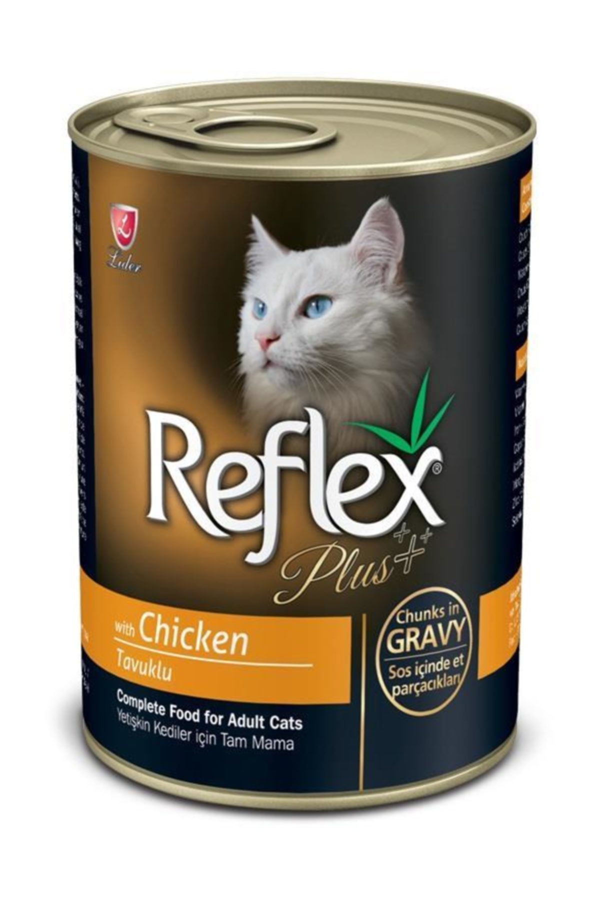 Reflex Plus Tavuklu Kedi Sos İçinde Et Parçacıklı Konserve 400 Gr