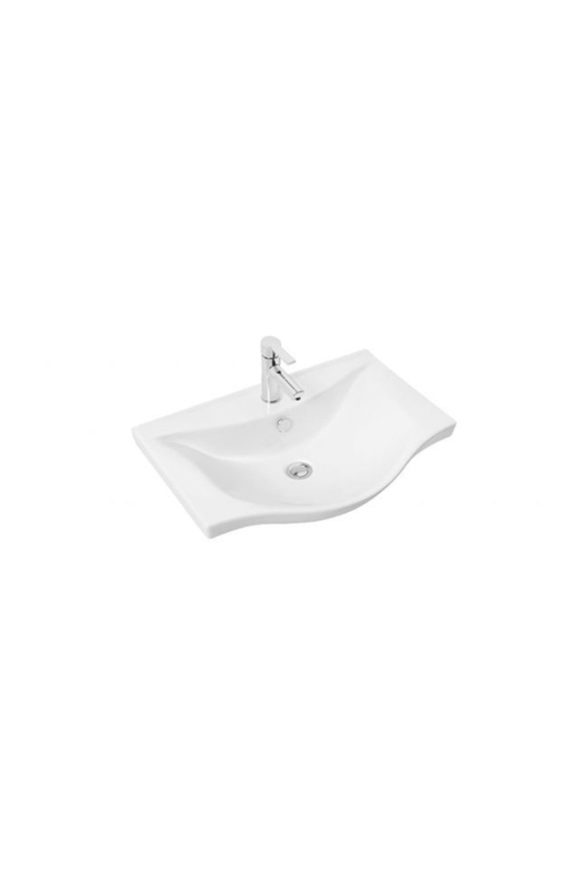 SANOVİT Sanovit Albatros 60 cm Konsollu Lavabo Beyaz Renk
