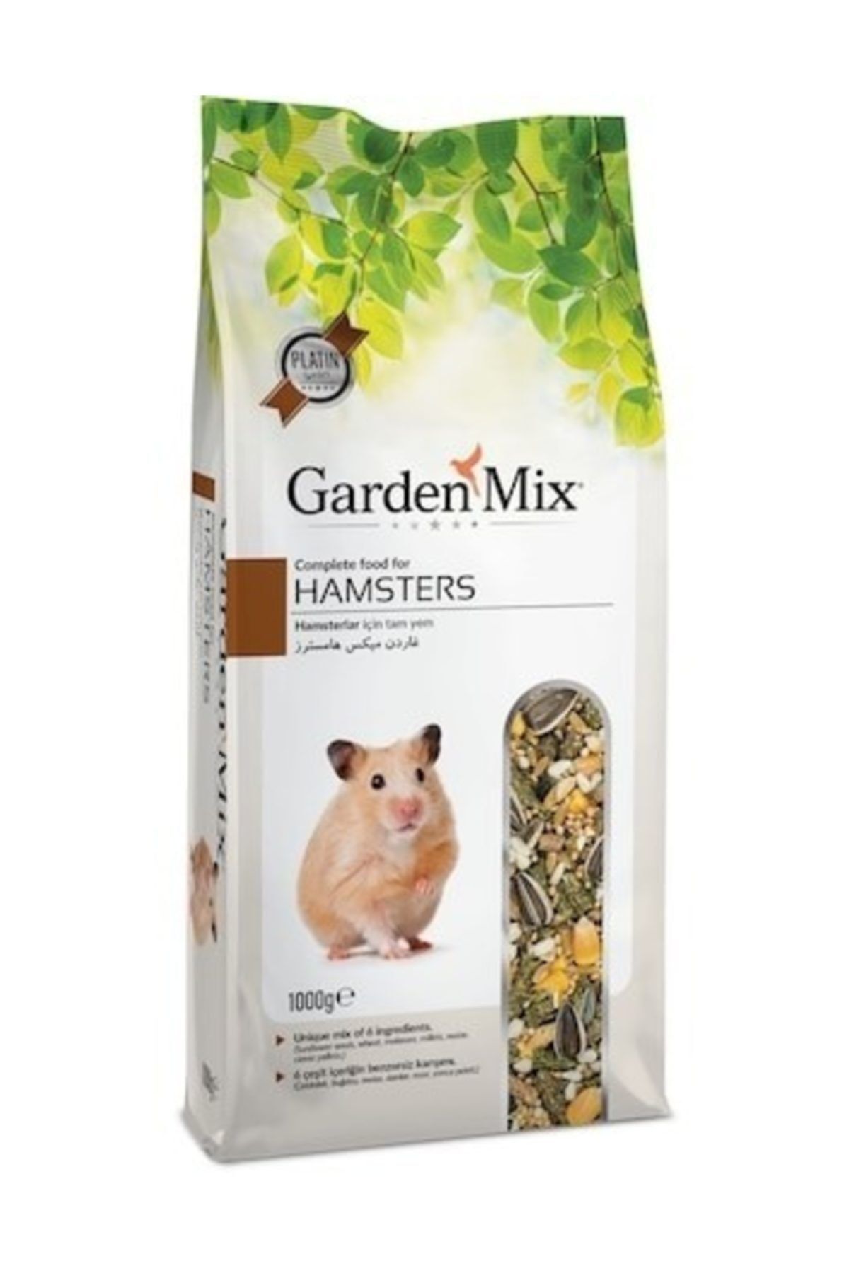 Gardenmix GARDENMİX PLATİN HAMSTER YEMİ 1 Kg x 5 Adet
