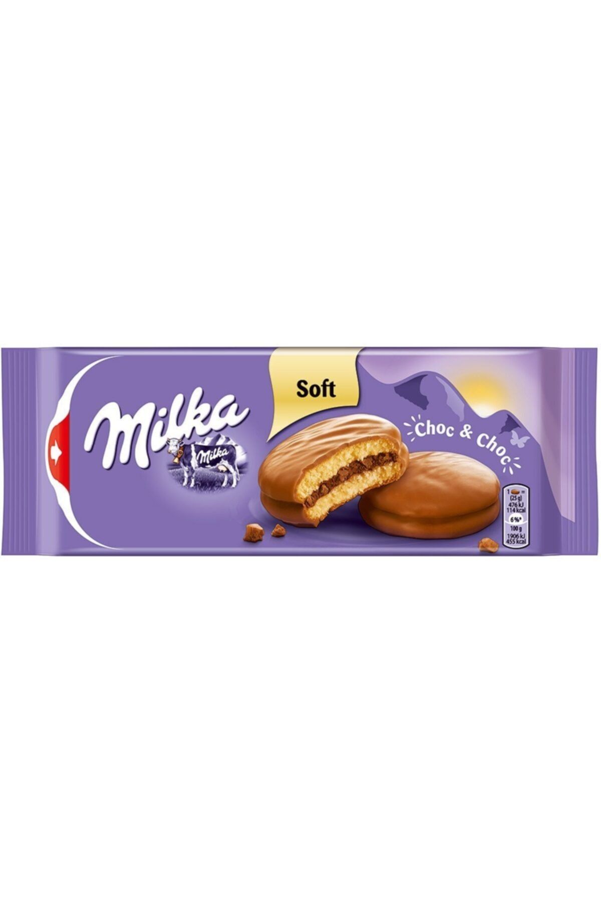 Milka MİLKA SOFT CHOC & CHOC ÇİKOLATA PARÇACIKLI KAKAO DOLGULU 150 GR