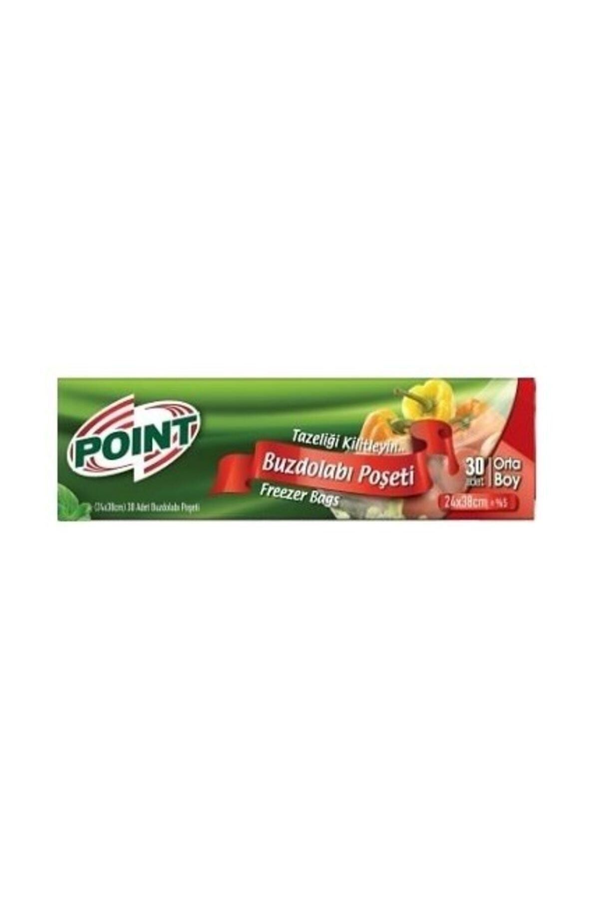 Point Buzdolabı Poşeti Orta Boy 24x38 cm 30'lu 100 Paket Koli