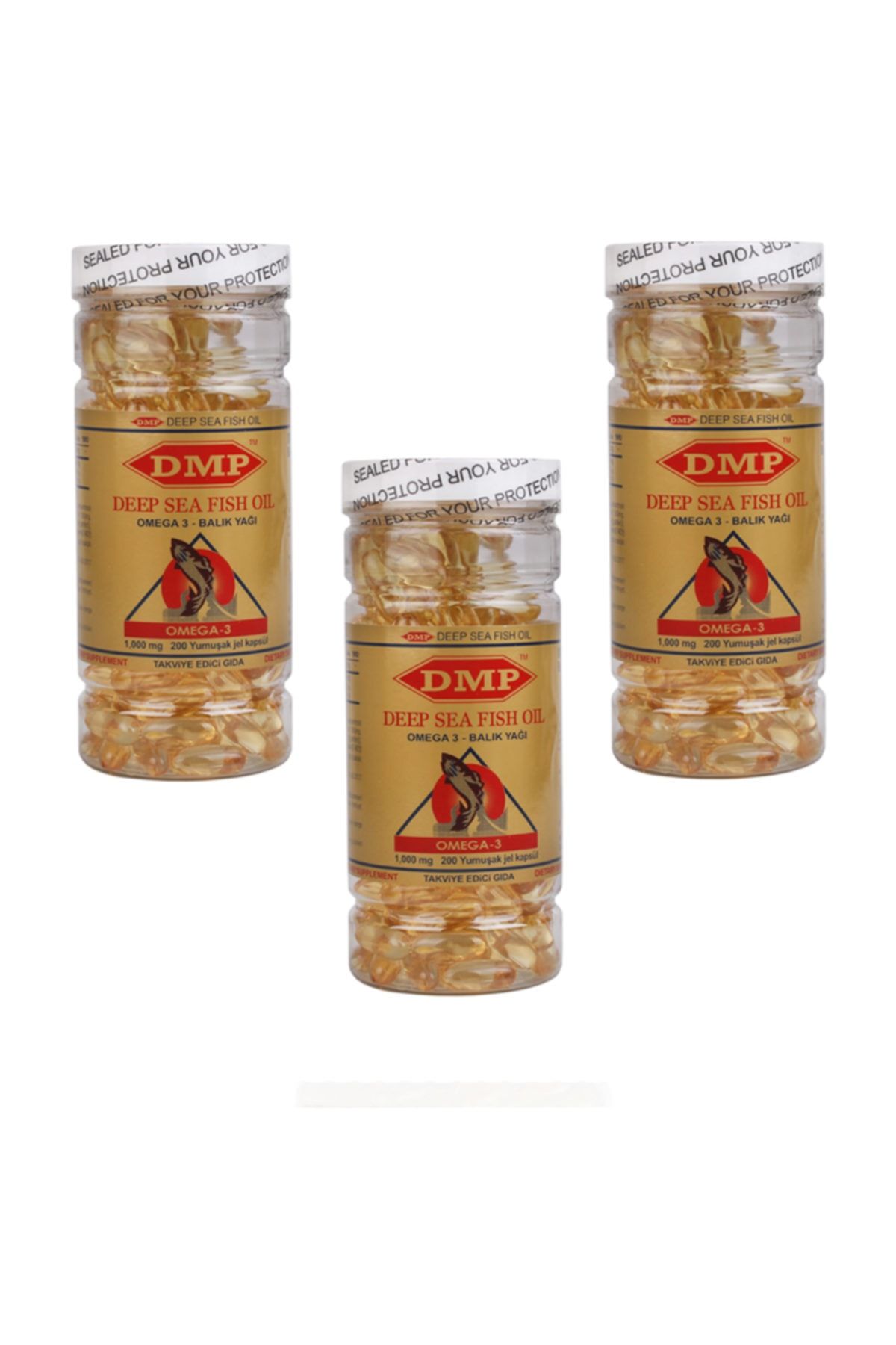 DMP Omega 3 balık yağı 1000 mg 200 capsül X 3 Kutu