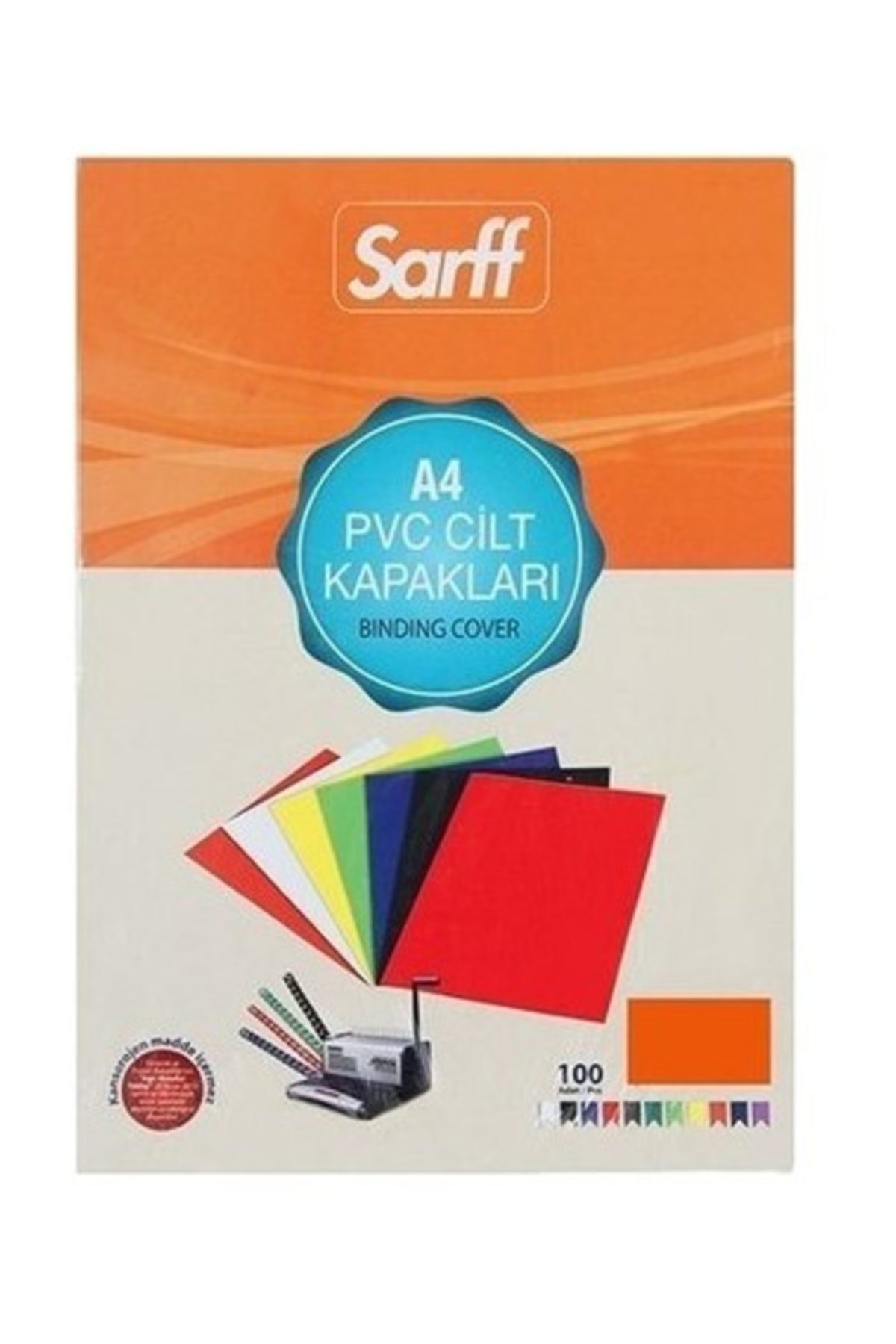 SARFF Sarff 450Mic.A4 Opak Siyah Pp Cilt Kapağı 50Ad.
