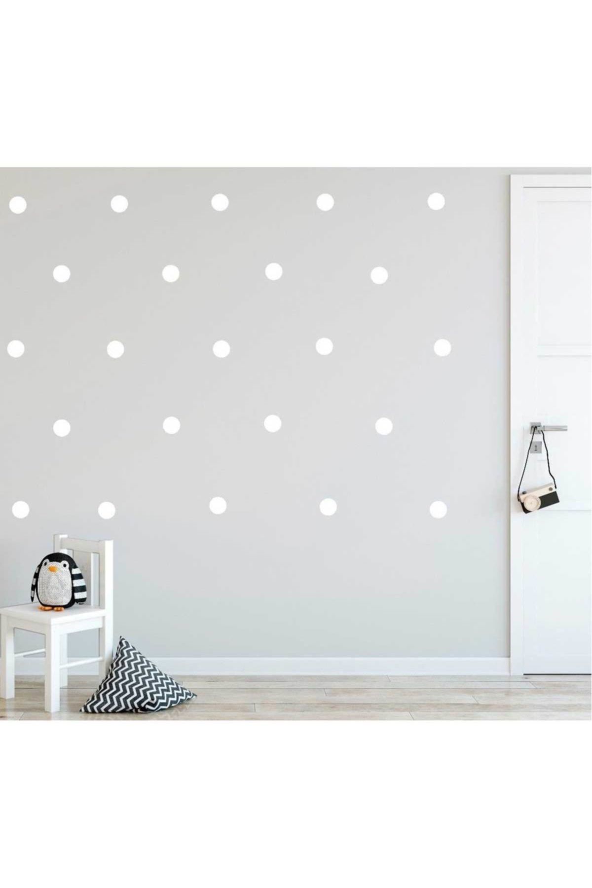 bugybagy beyaz yuvarlak duvar sticker polska dots buyuk 200 adet 5 cm fiyati yorumlari trendyol