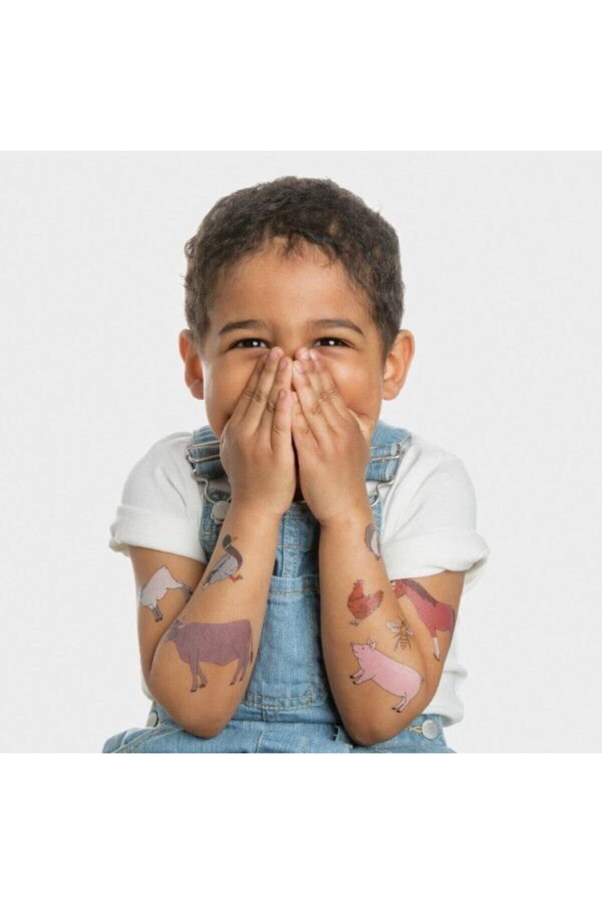 Tattly Tattoo Tattly Geçici Dövme Seti Farm Animal Set