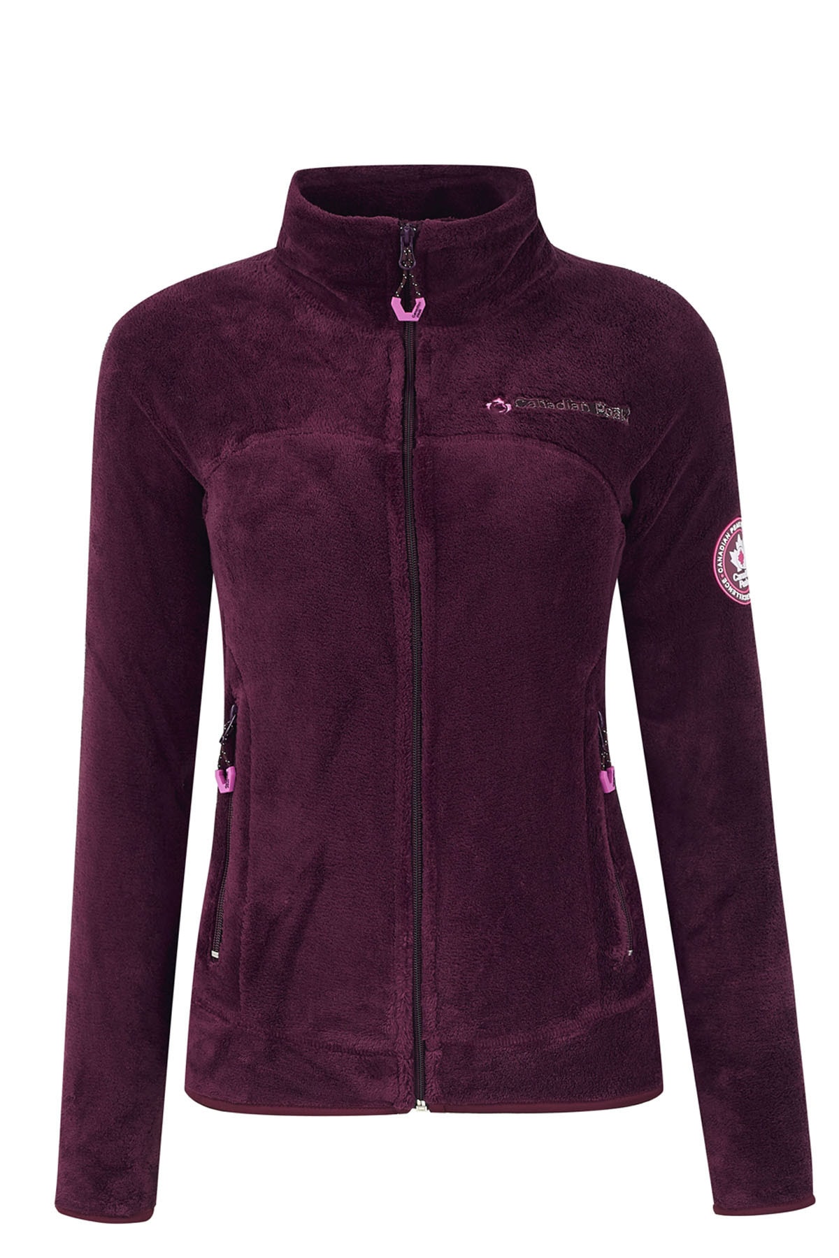 Canadian Peak Kadın Bordo Yumuşak Dokulu Outdoor Polar Unıda