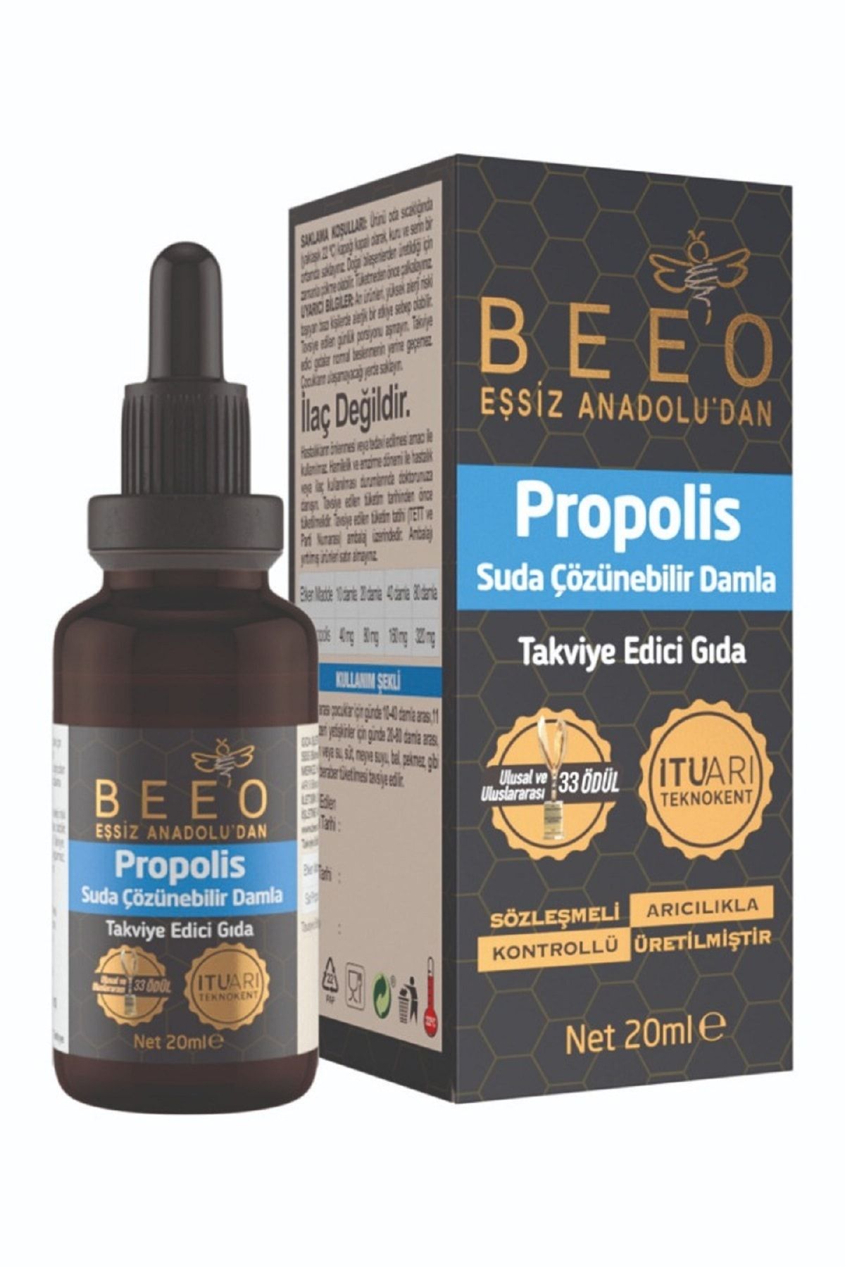 BEE'O Propolis Damla Su Bazlı 20 ML