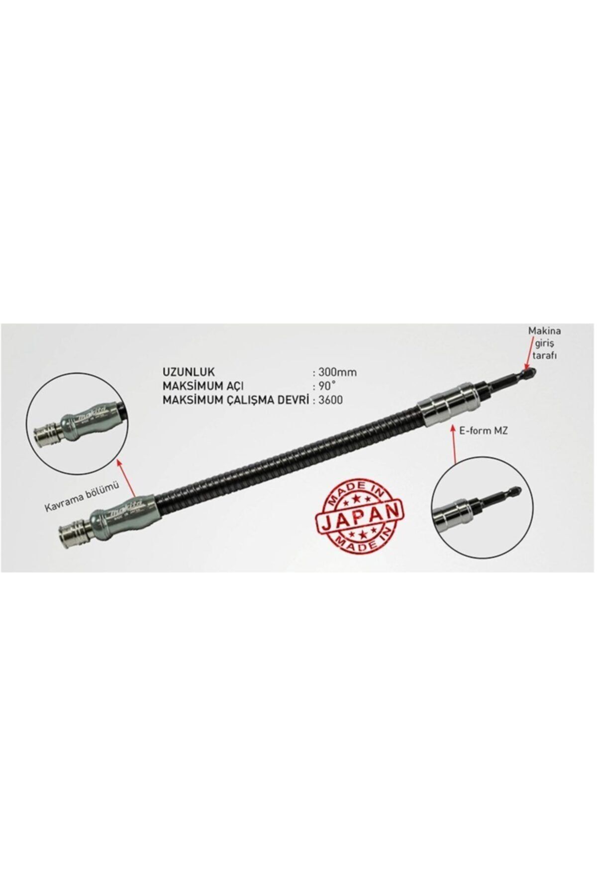 Makita B-51867 Esnek Sert Bits Uç Tutucu Uzatma 300 Mm