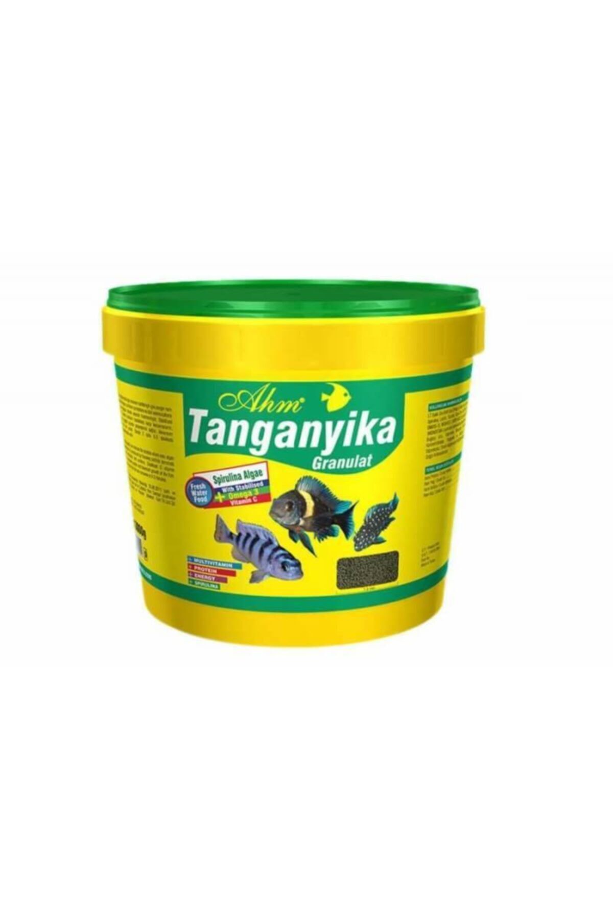 Ahm Tanganyika Green Granul Bitkisel Ciklet Balığı Yemi 3 kg