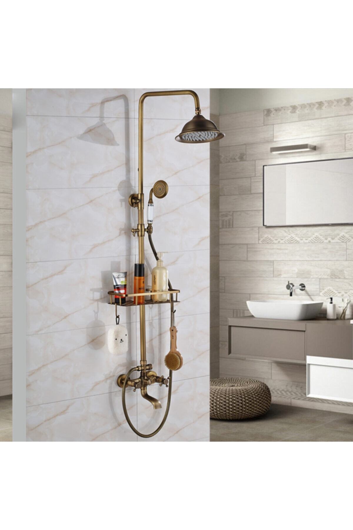 OEM Banyo Bataryası Duş Seti Özel Tasarım Antik Sepetli Yeni Model 5 Yıl Garantili