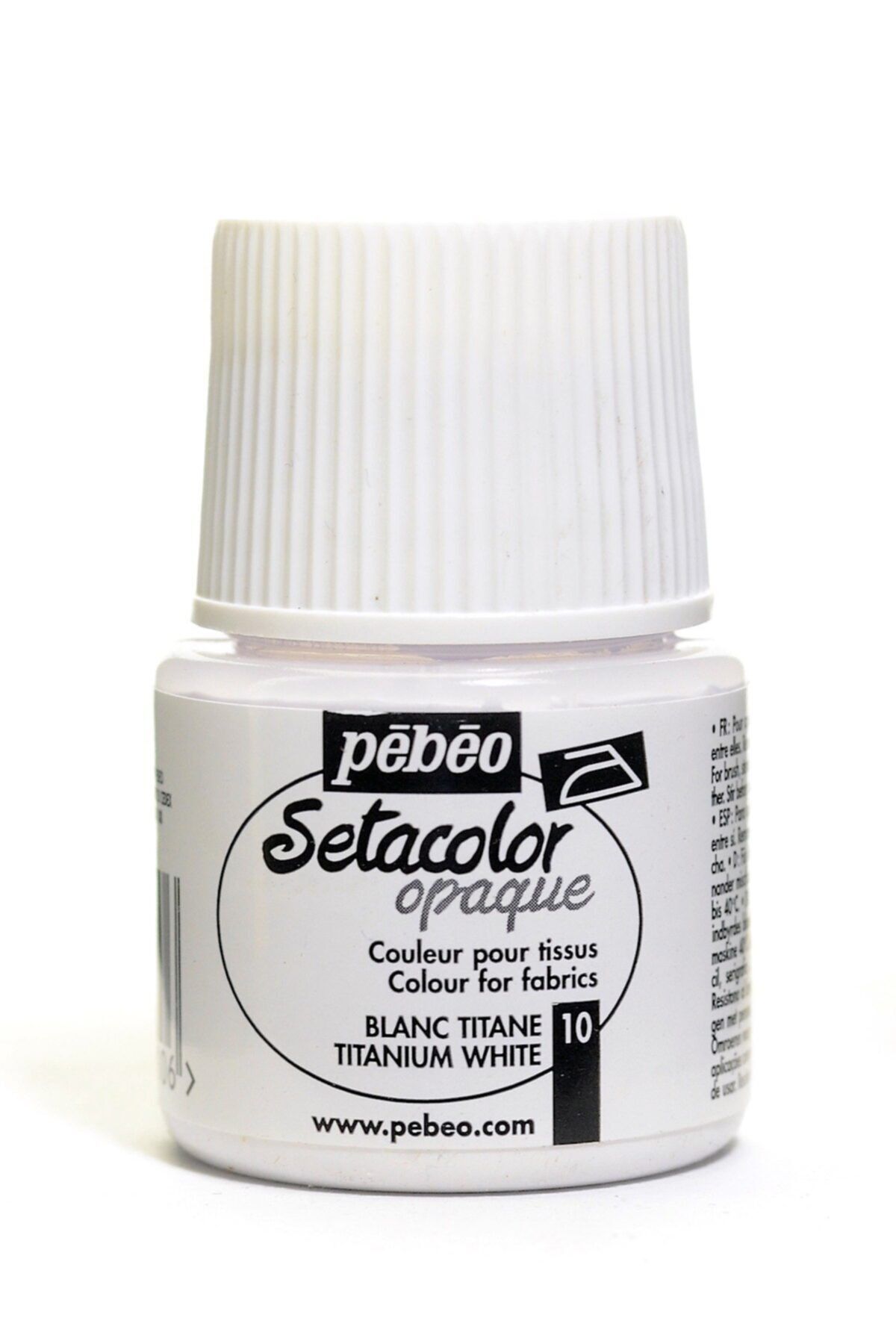 Pebeo Setacolor Opak Kumaş Boyası 45ml 10 Titanium White